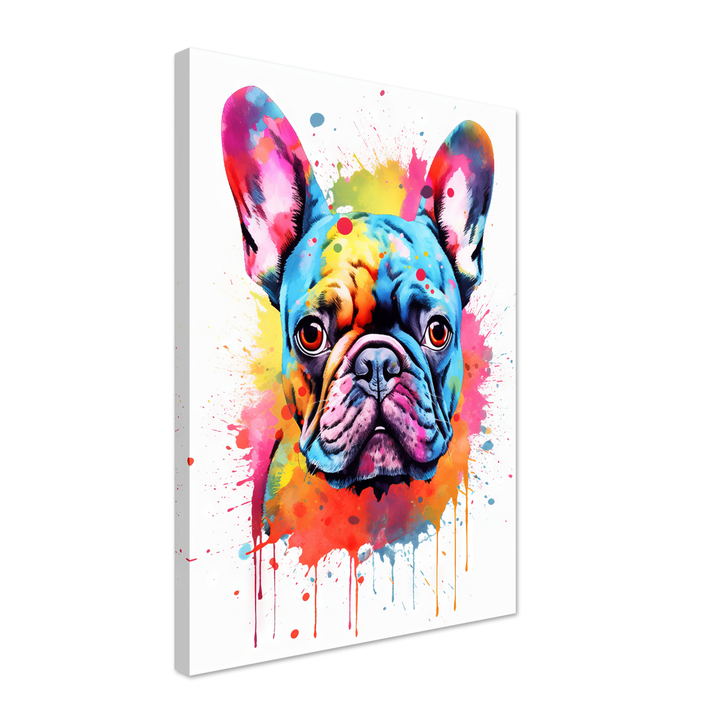 Hund Französische Bulldogge Pop-Art (DOG14)