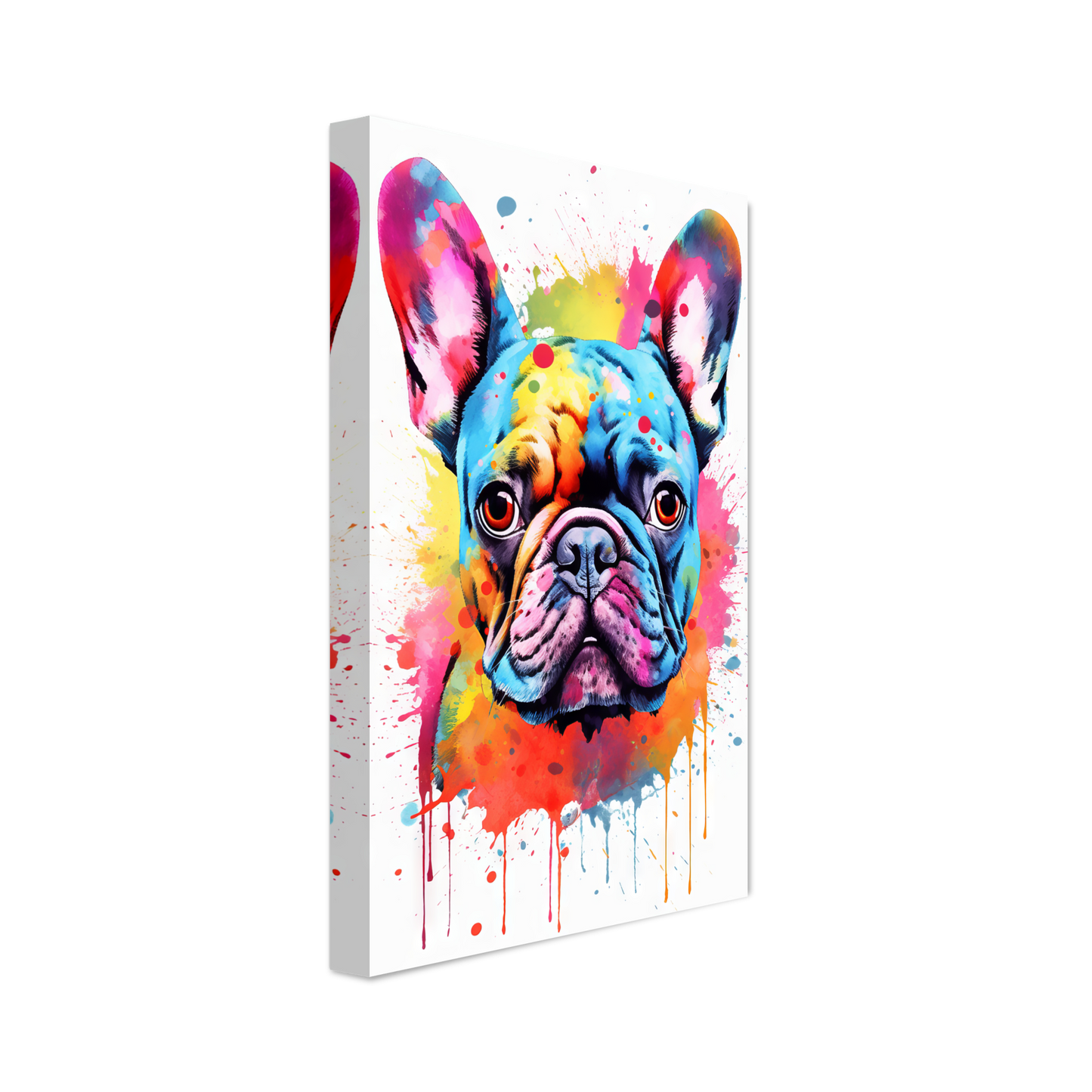 Hund Französische Bulldogge Pop-Art (DOG14)