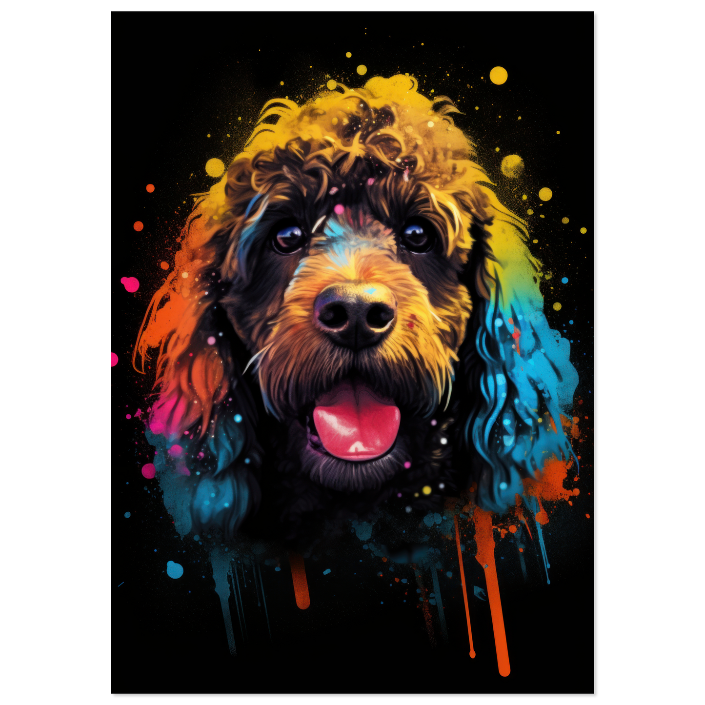 Pudel Pop-Art (DOG150)