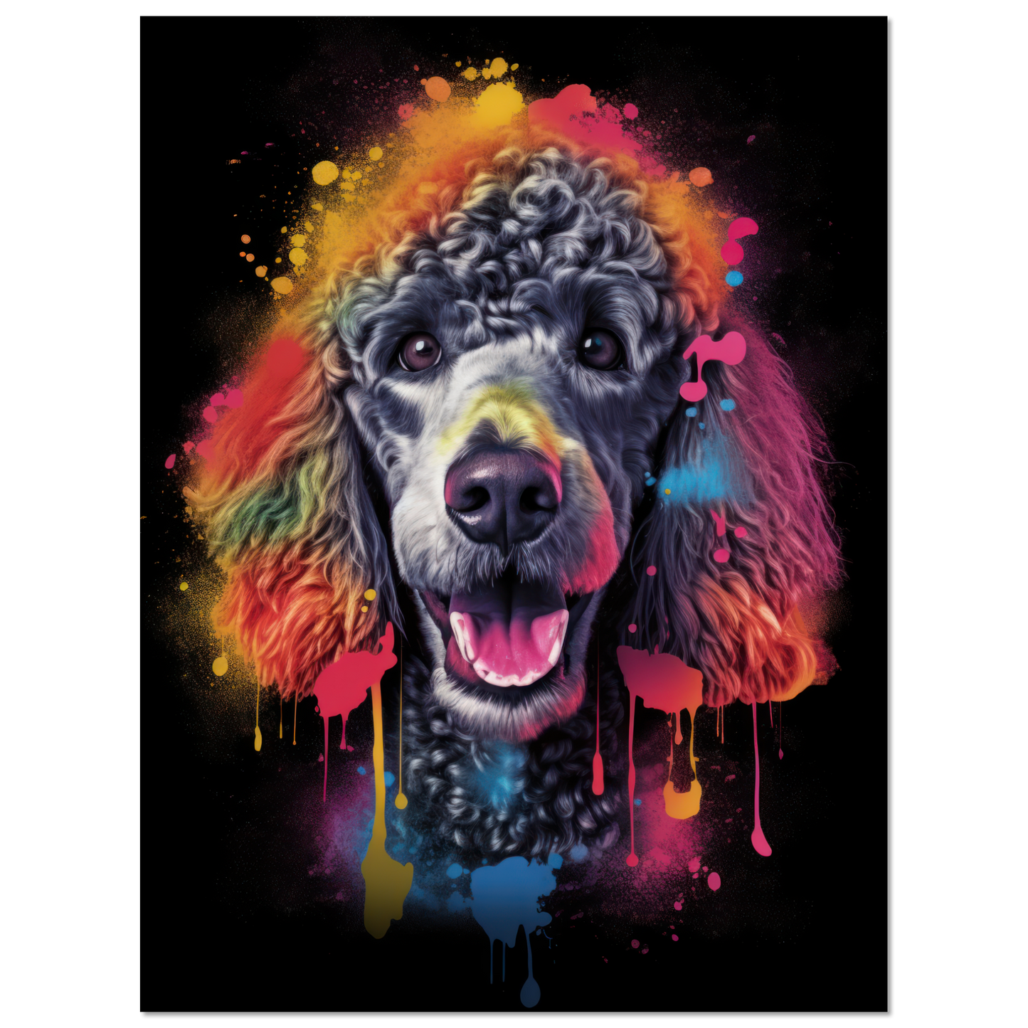 Poodle pop art (DOG152)