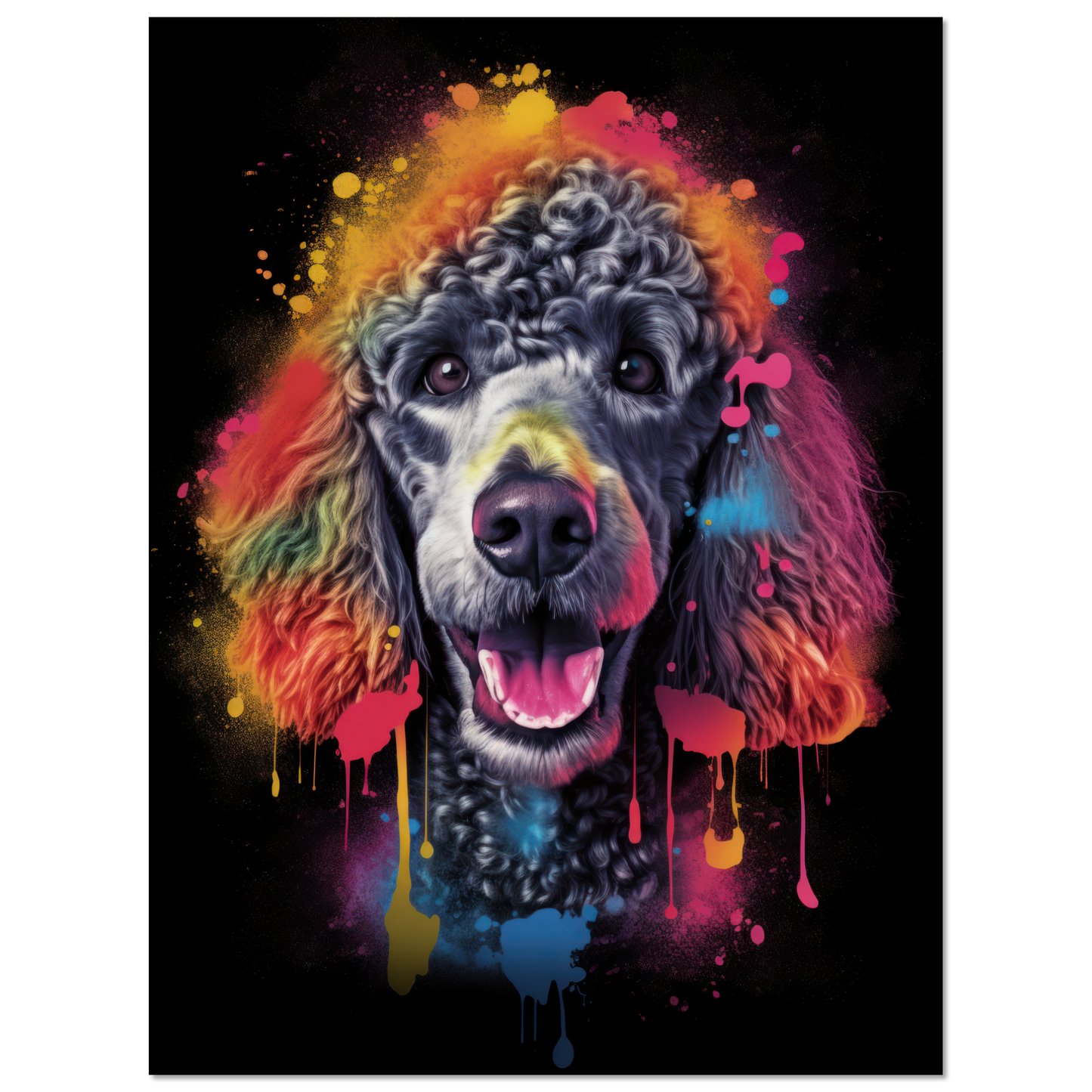 Poodle pop art (DOG152)