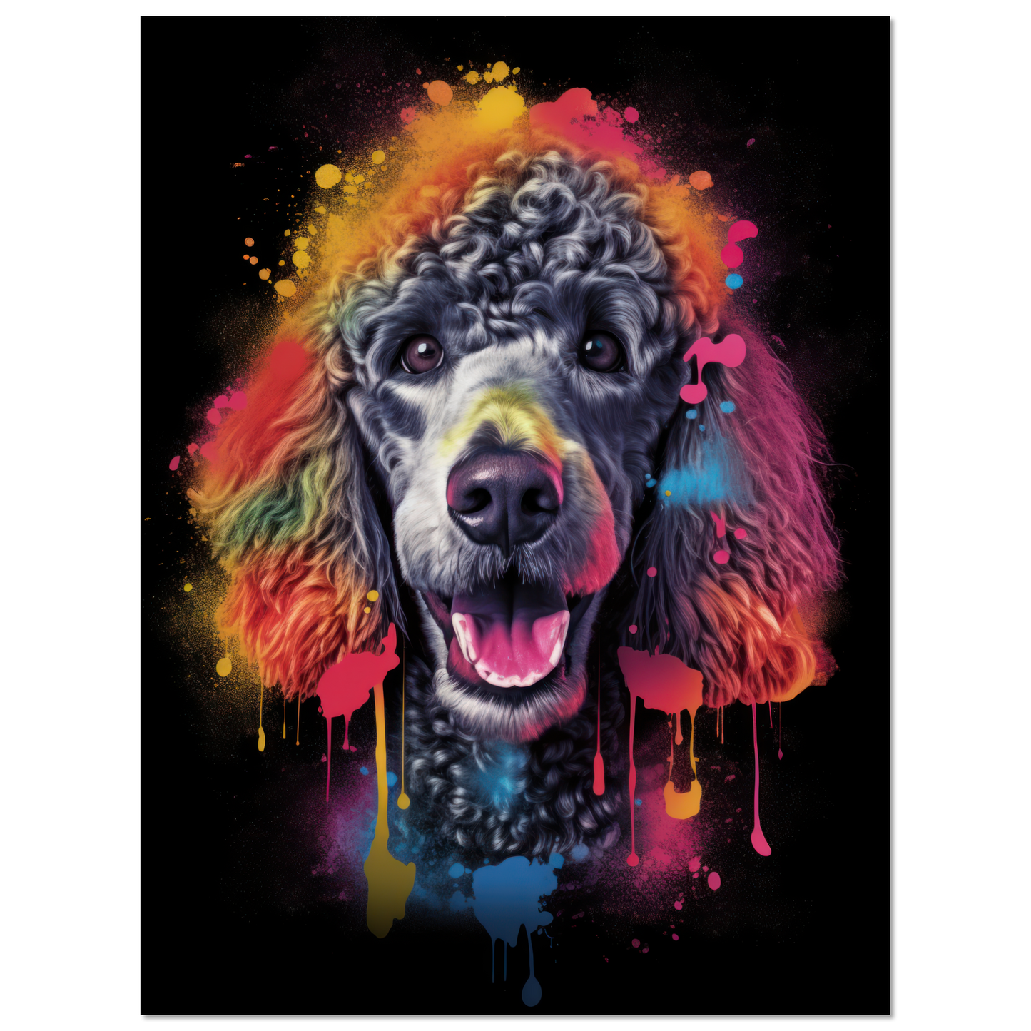 Poodle pop art (DOG152)