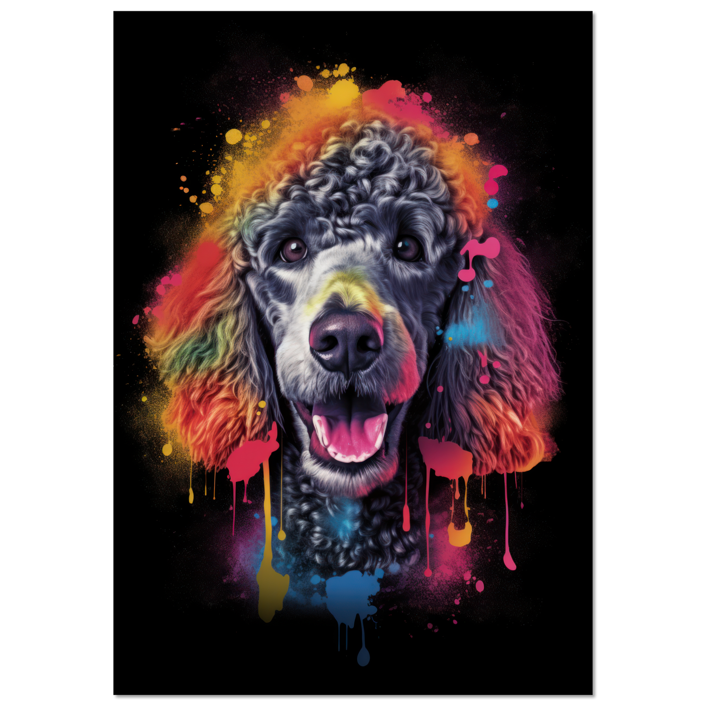 Poodle pop art (DOG152)