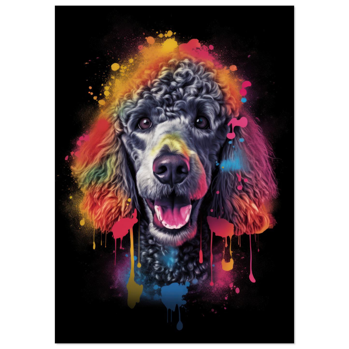 Poodle pop art (DOG152)