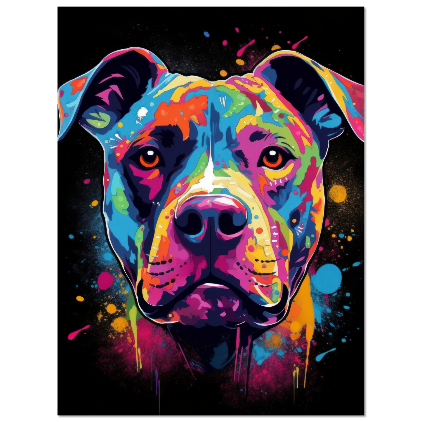 American Staffordshire Terrier Pop Art (DOG157)