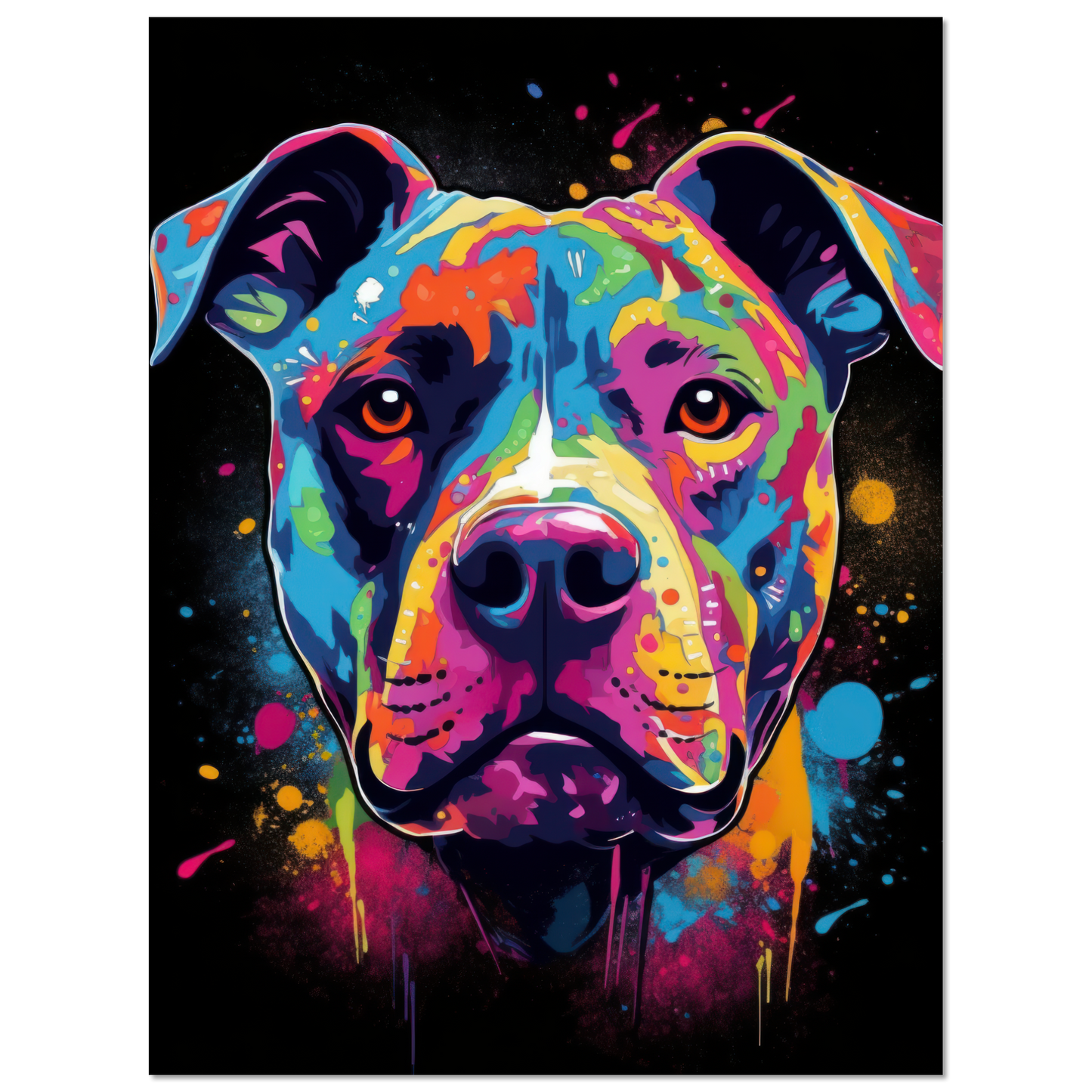 American Staffordshire Terrier Pop Art (DOG157)