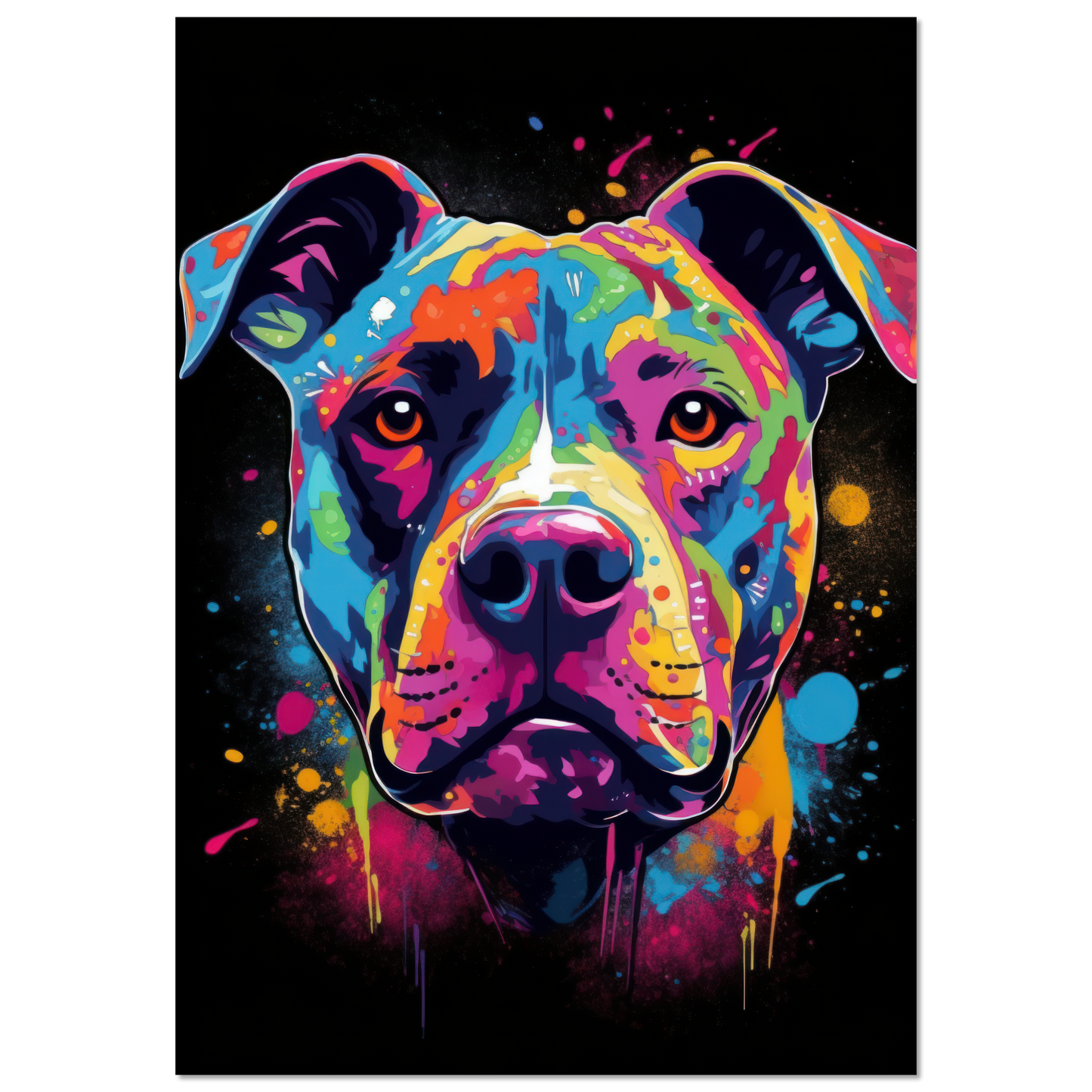 American Staffordshire Terrier Pop Art (DOG157)