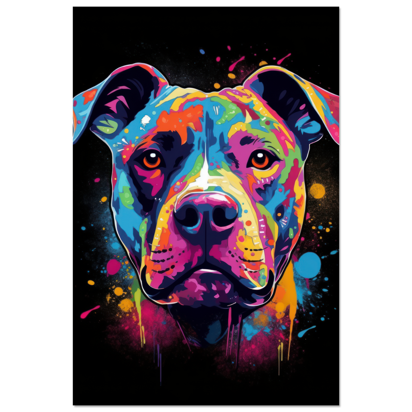 American Staffordshire Terrier Pop Art (DOG157)