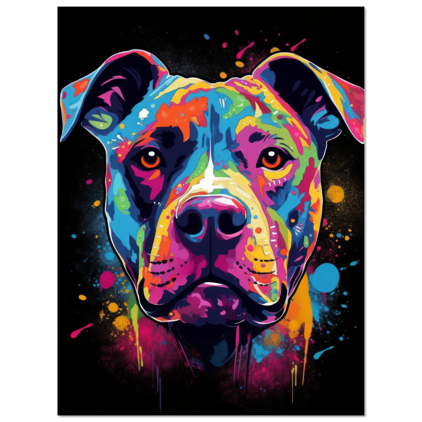 American Staffordshire Terrier Pop Art (DOG157)