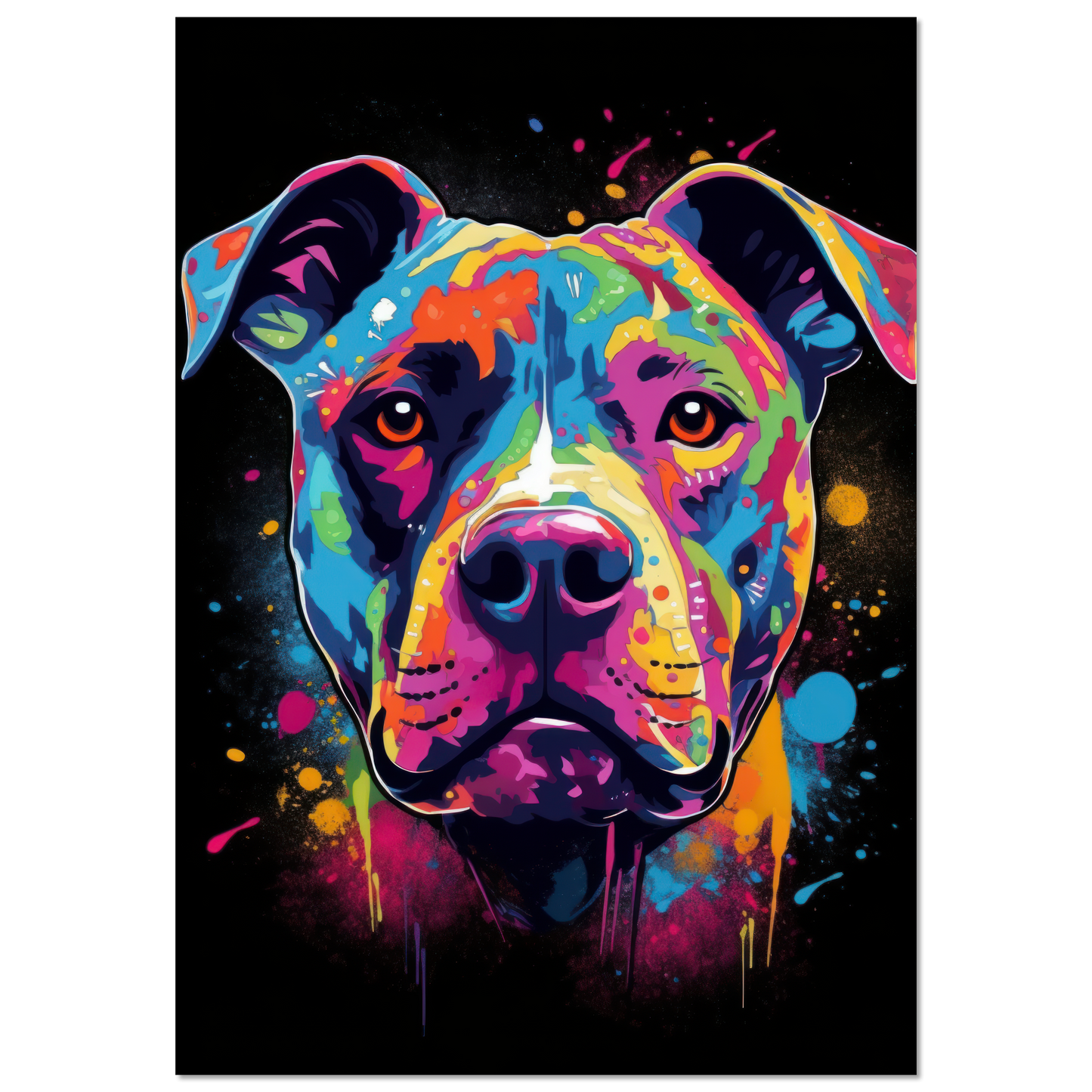 American Staffordshire Terrier Pop Art (DOG157)