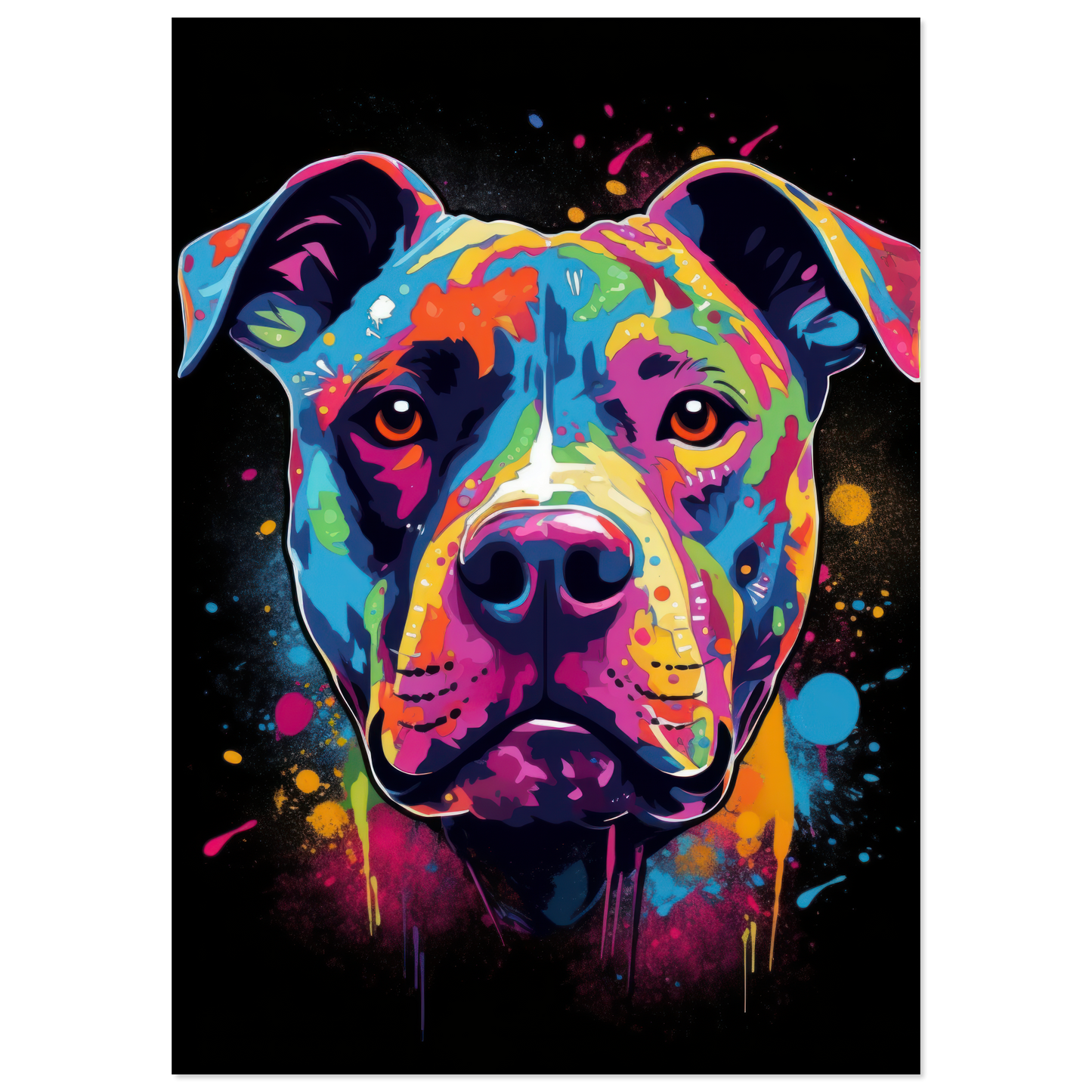 American Staffordshire Terrier Pop Art (DOG157)