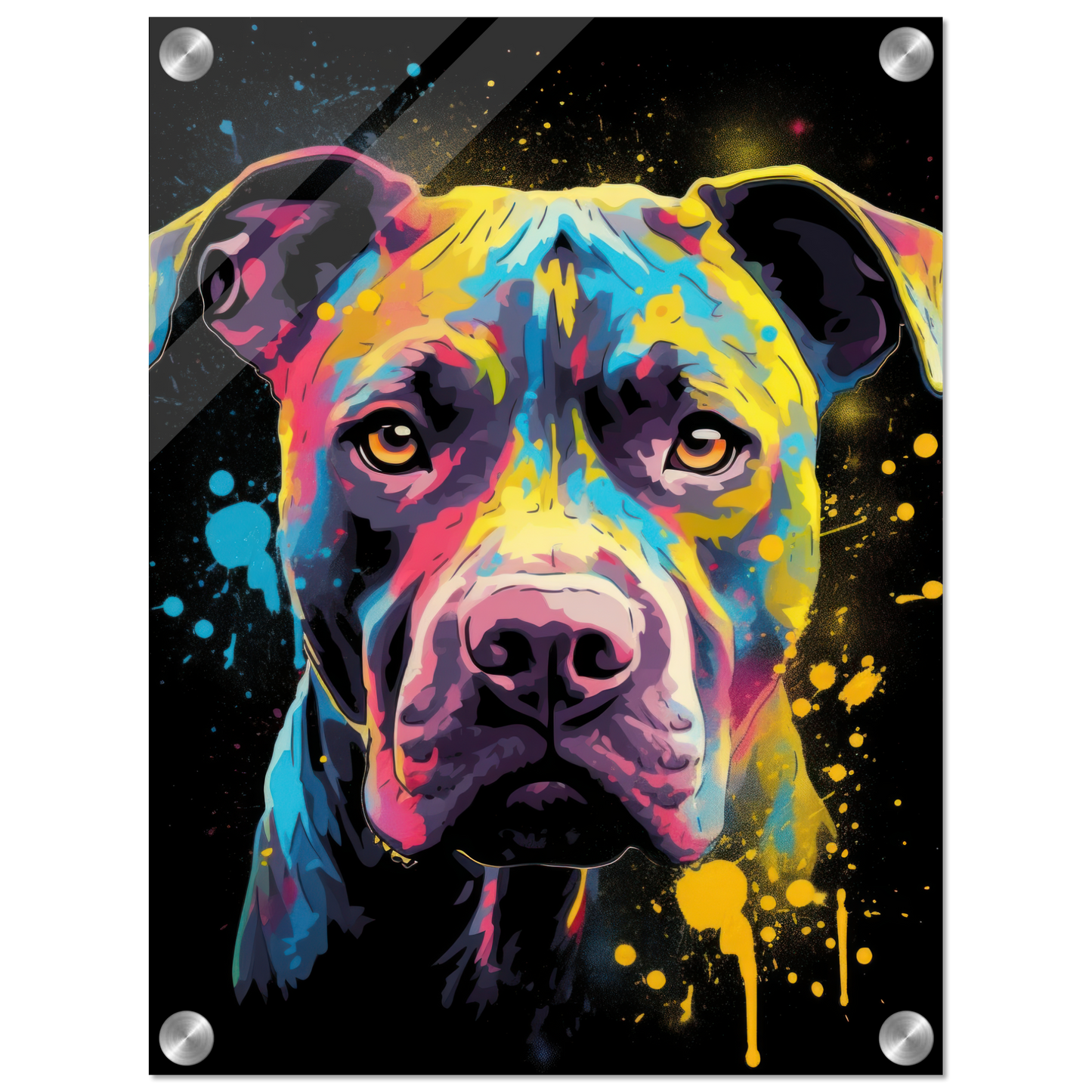 American Staffordshire Terrier Pop-Art (DOG158)