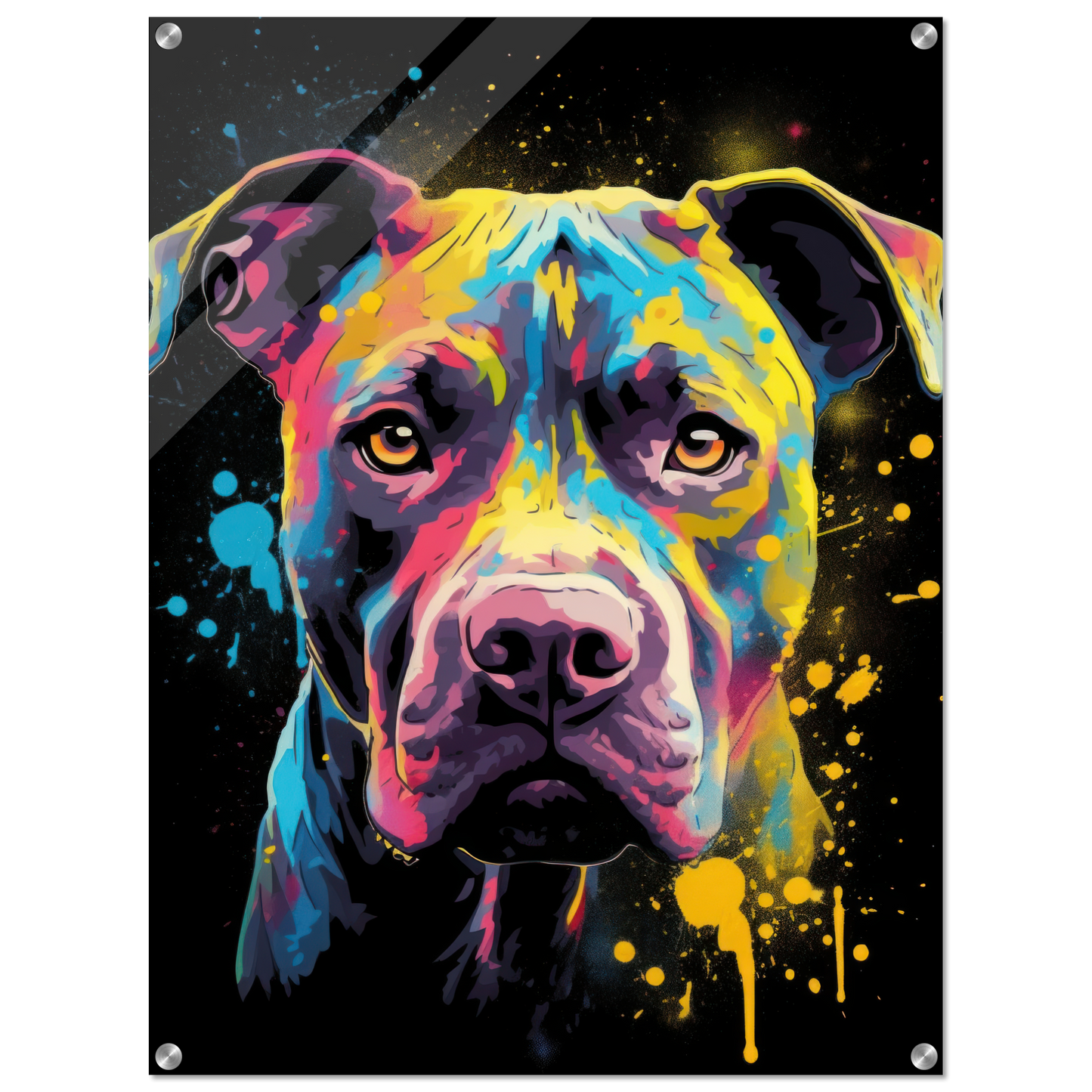 American Staffordshire Terrier Pop-Art (DOG158)