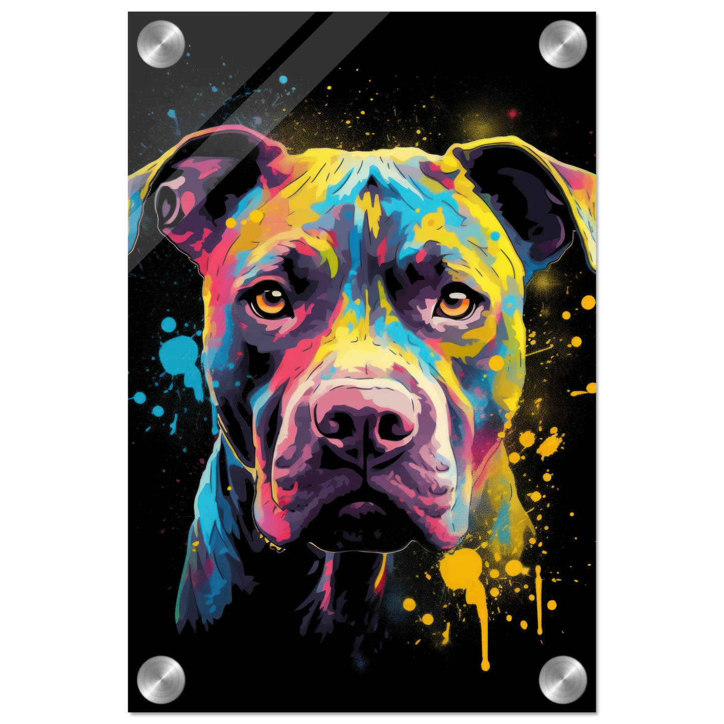 American Staffordshire Terrier Pop-Art (DOG158)