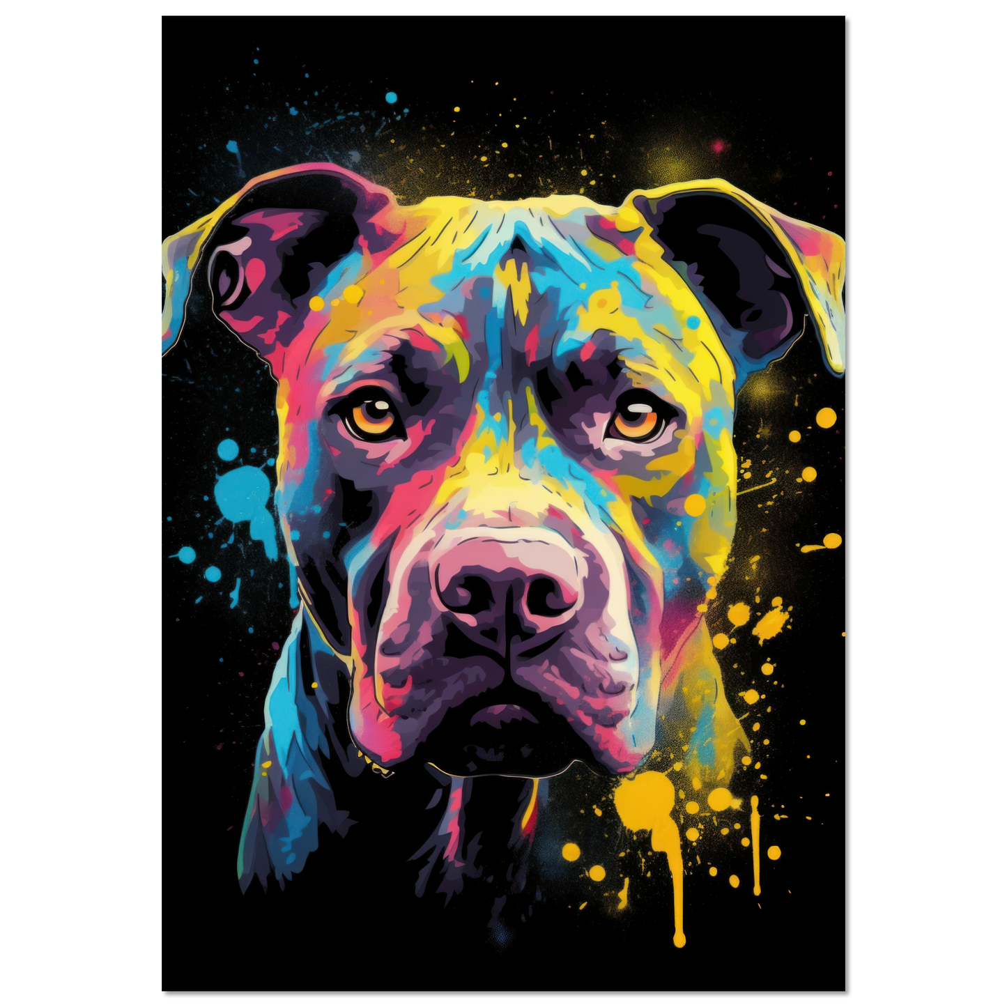 American Staffordshire Terrier Pop-Art (DOG158)