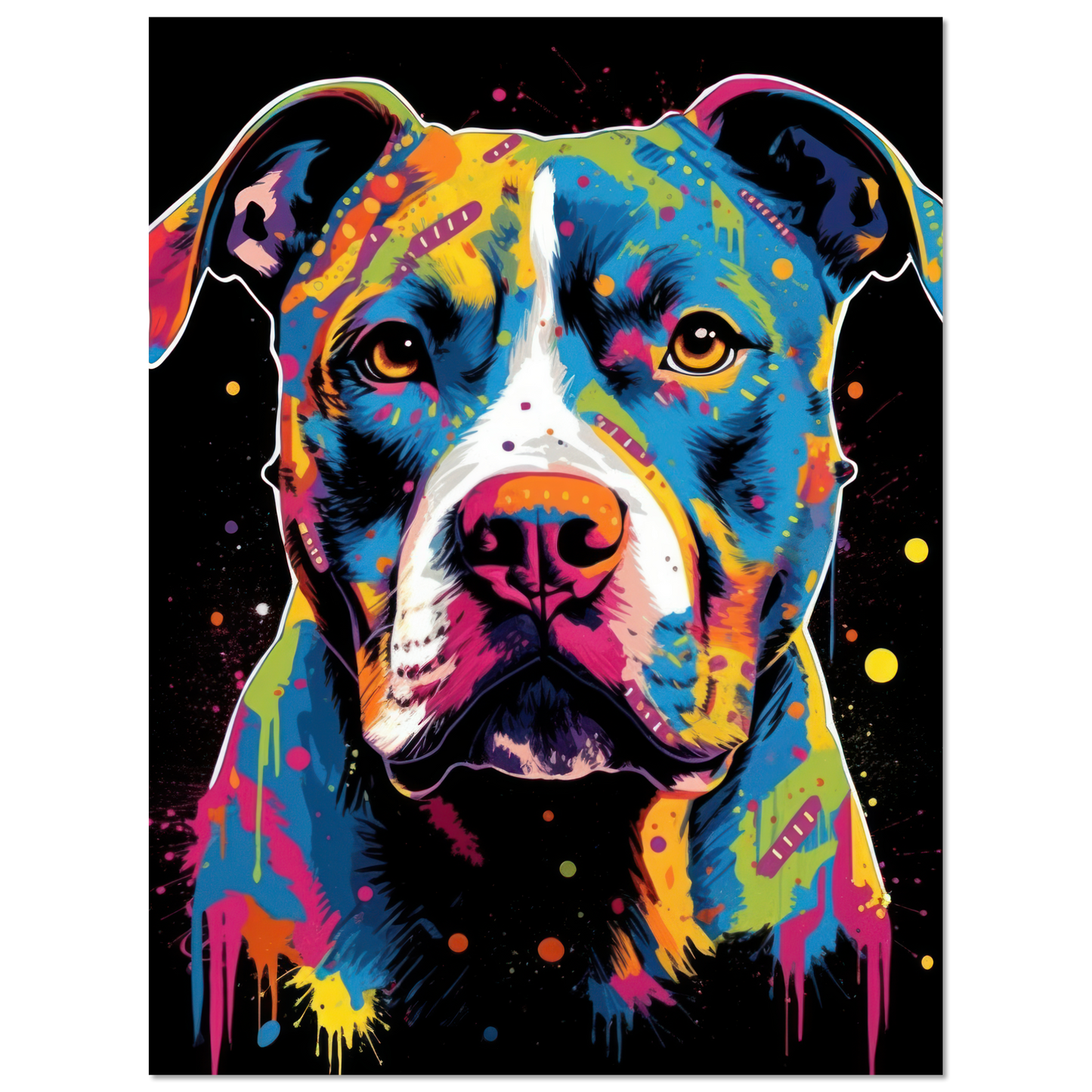 American Staffordshire Terrier Pop Art (DOG159)