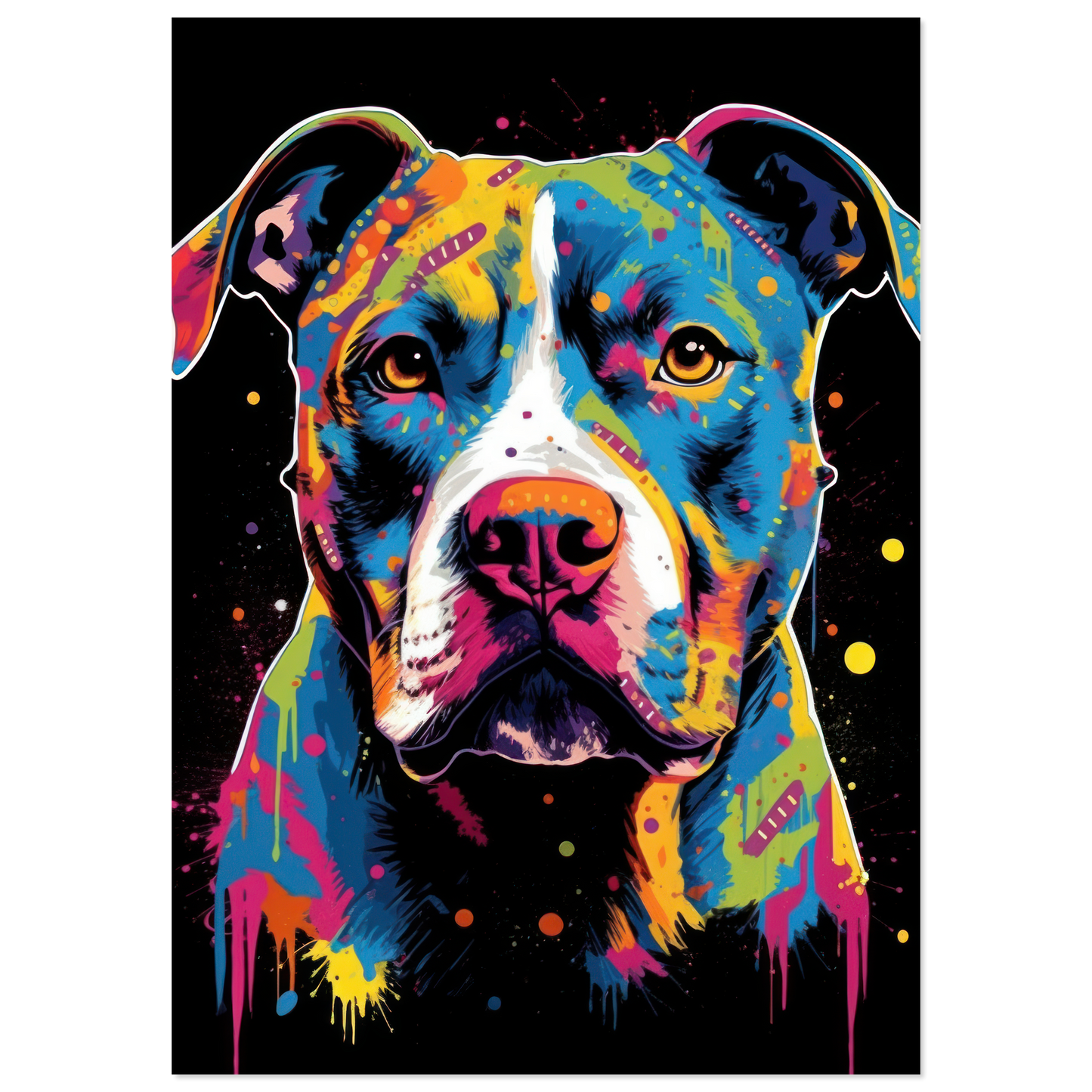 American Staffordshire Terrier Pop Art (DOG159)