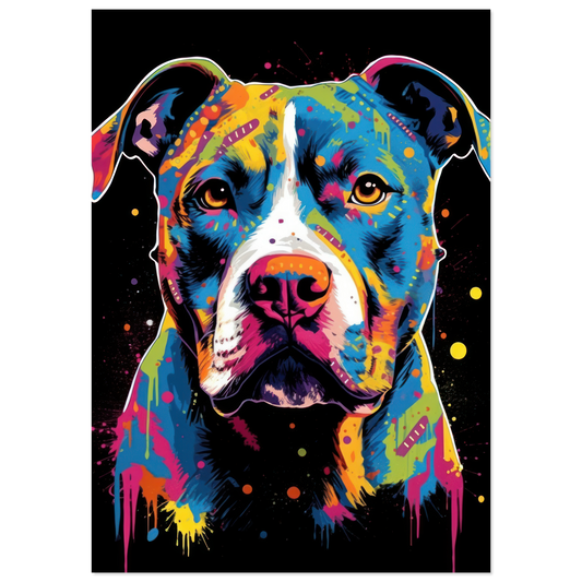 American Staffordshire Terrier Pop-Art (DOG159)