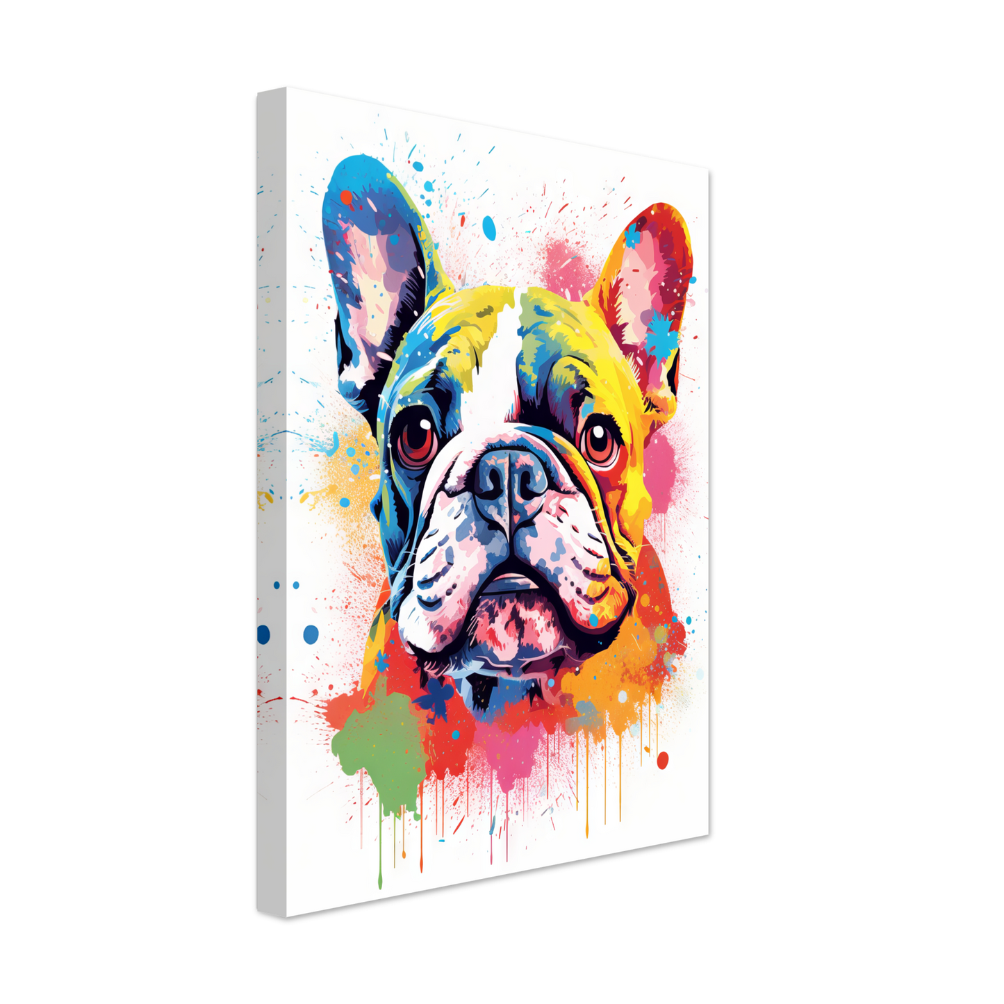 Hund Französische Bulldogge Pop-Art (DOG15)