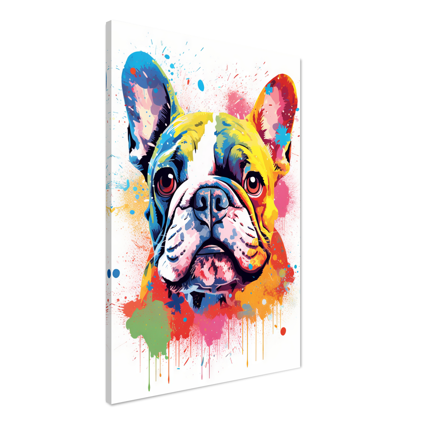 Hund Französische Bulldogge Pop-Art (DOG15)