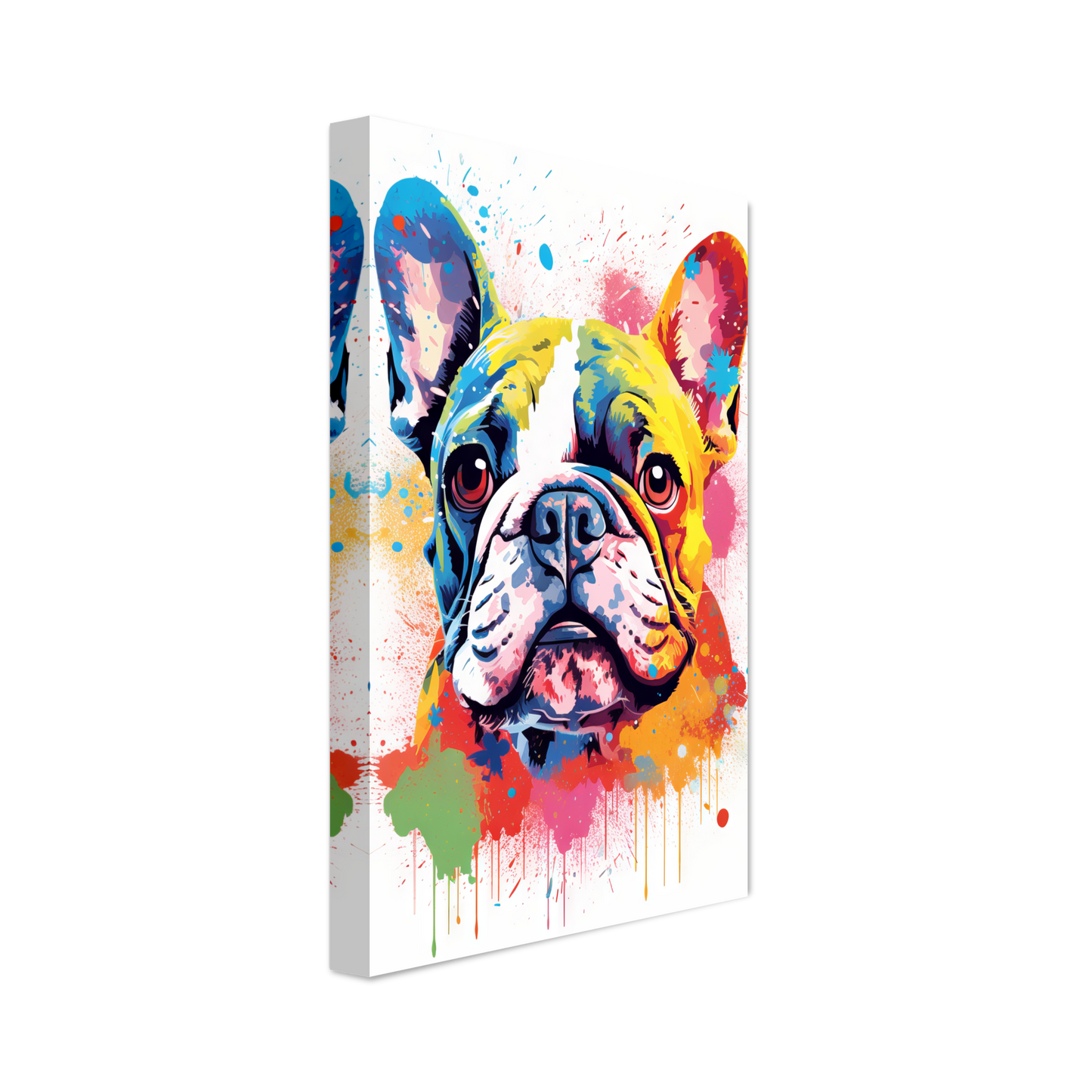 Hund Französische Bulldogge Pop-Art (DOG15)