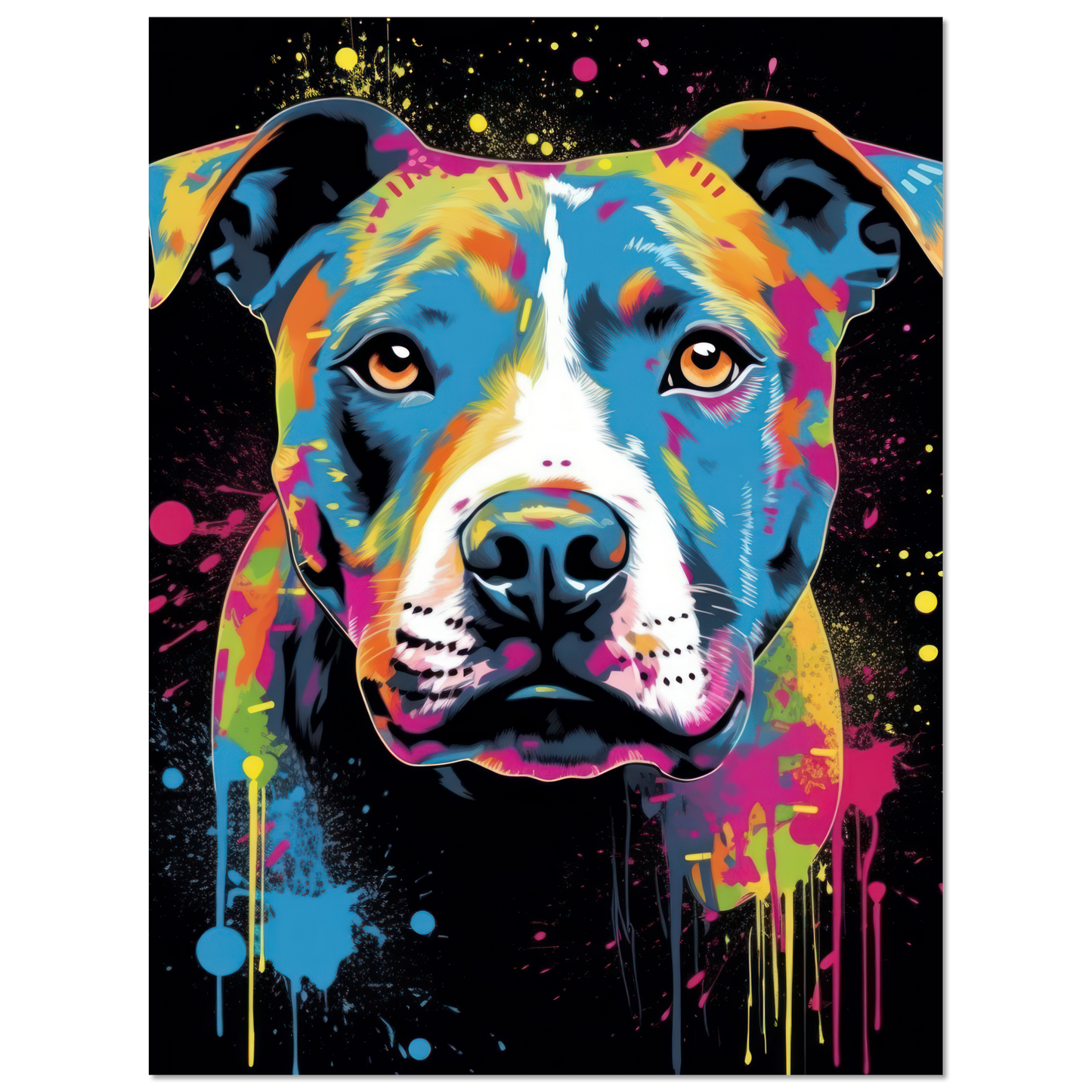 American Staffordshire Terrier Pop Art (DOG160)