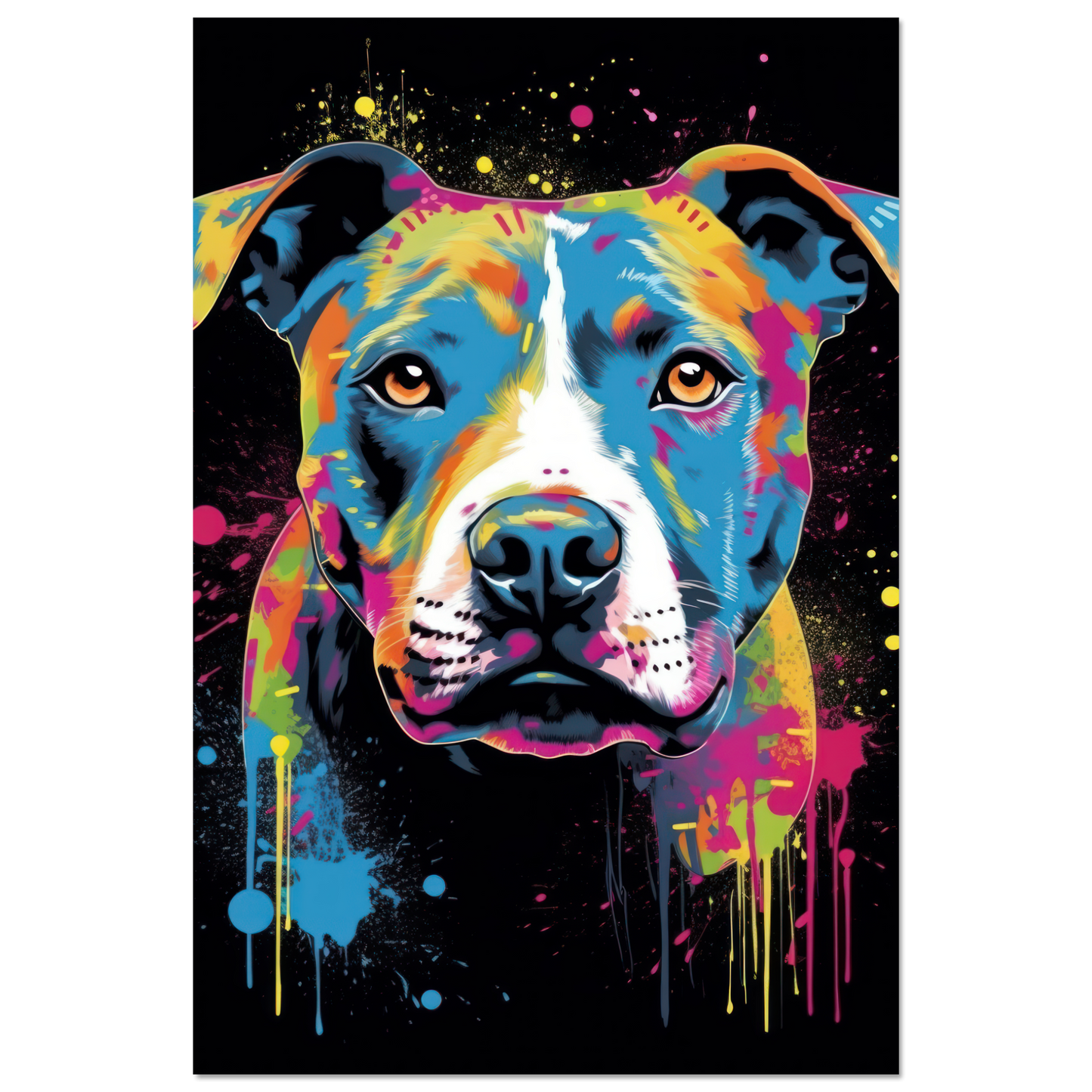 American Staffordshire Terrier Pop Art (DOG160)