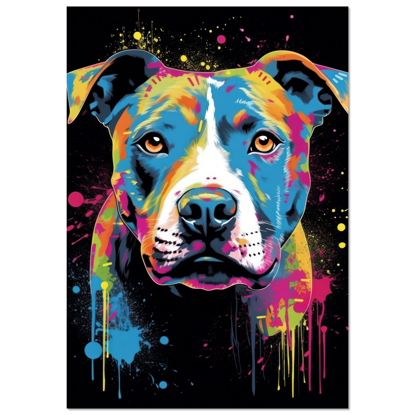 American Staffordshire Terrier Pop Art (DOG160)