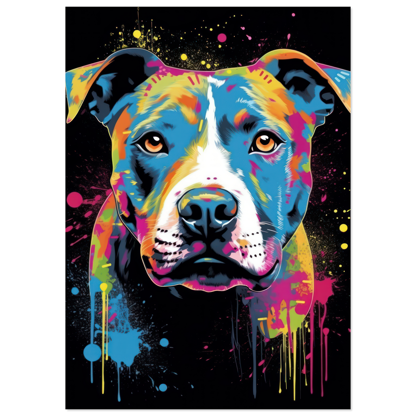 American Staffordshire Terrier Pop Art (DOG160)