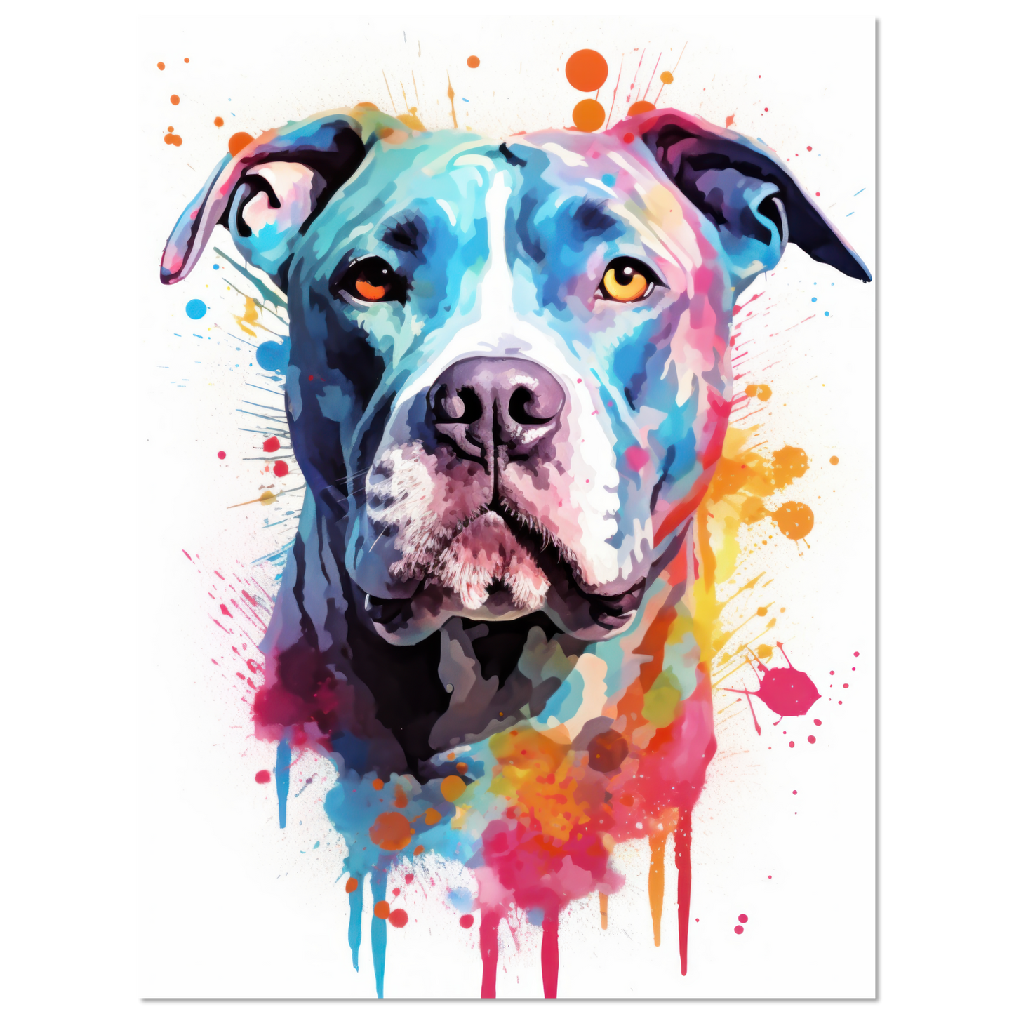 American Staffordshire Terrier Pop-Art (DOG161)