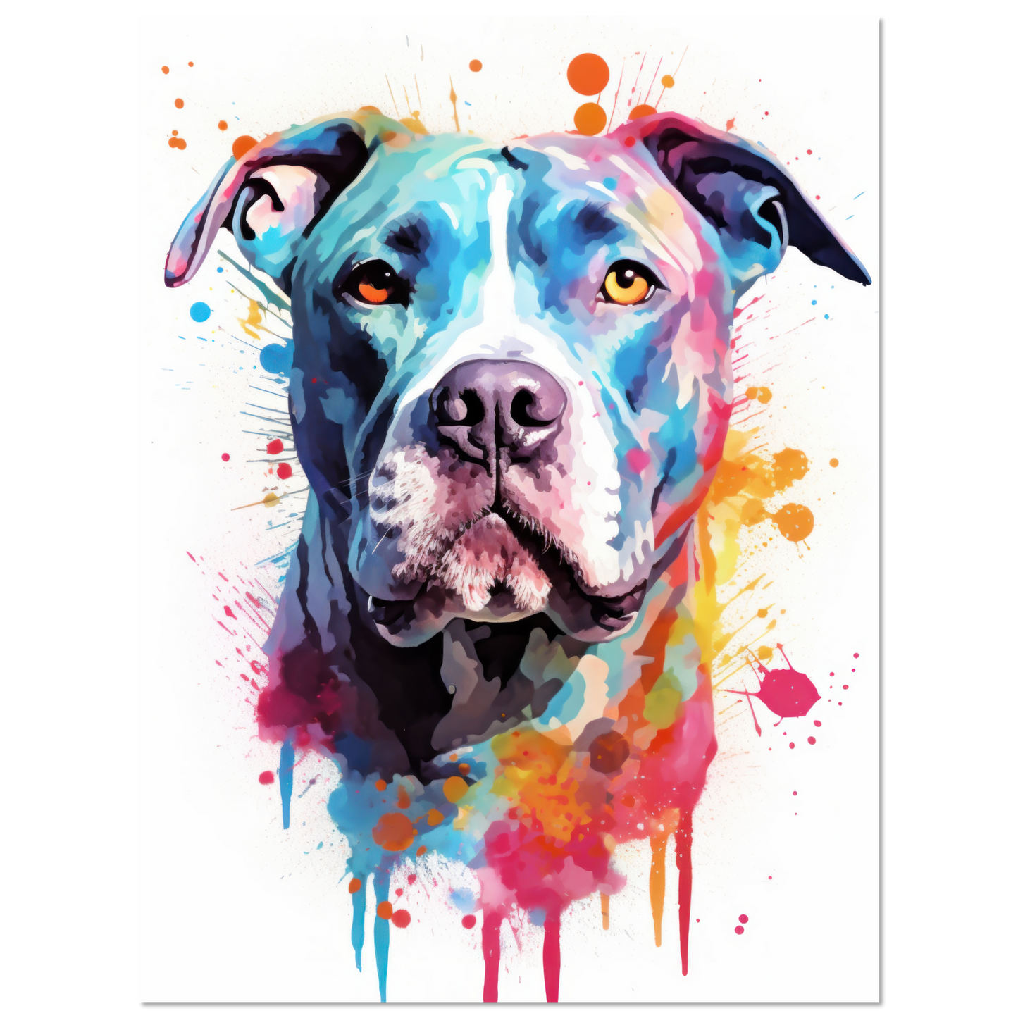 American Staffordshire Terrier Pop-Art (DOG161)