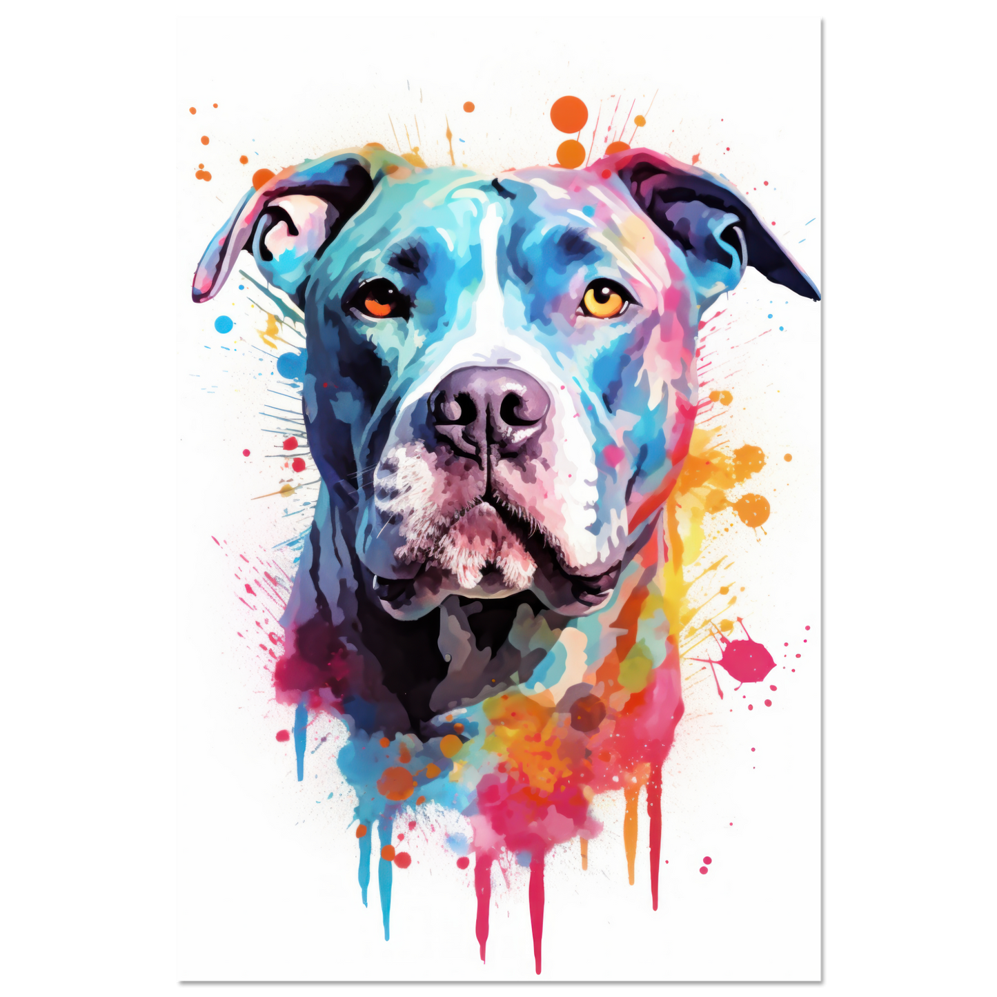 American Staffordshire Terrier Pop-Art (DOG161)