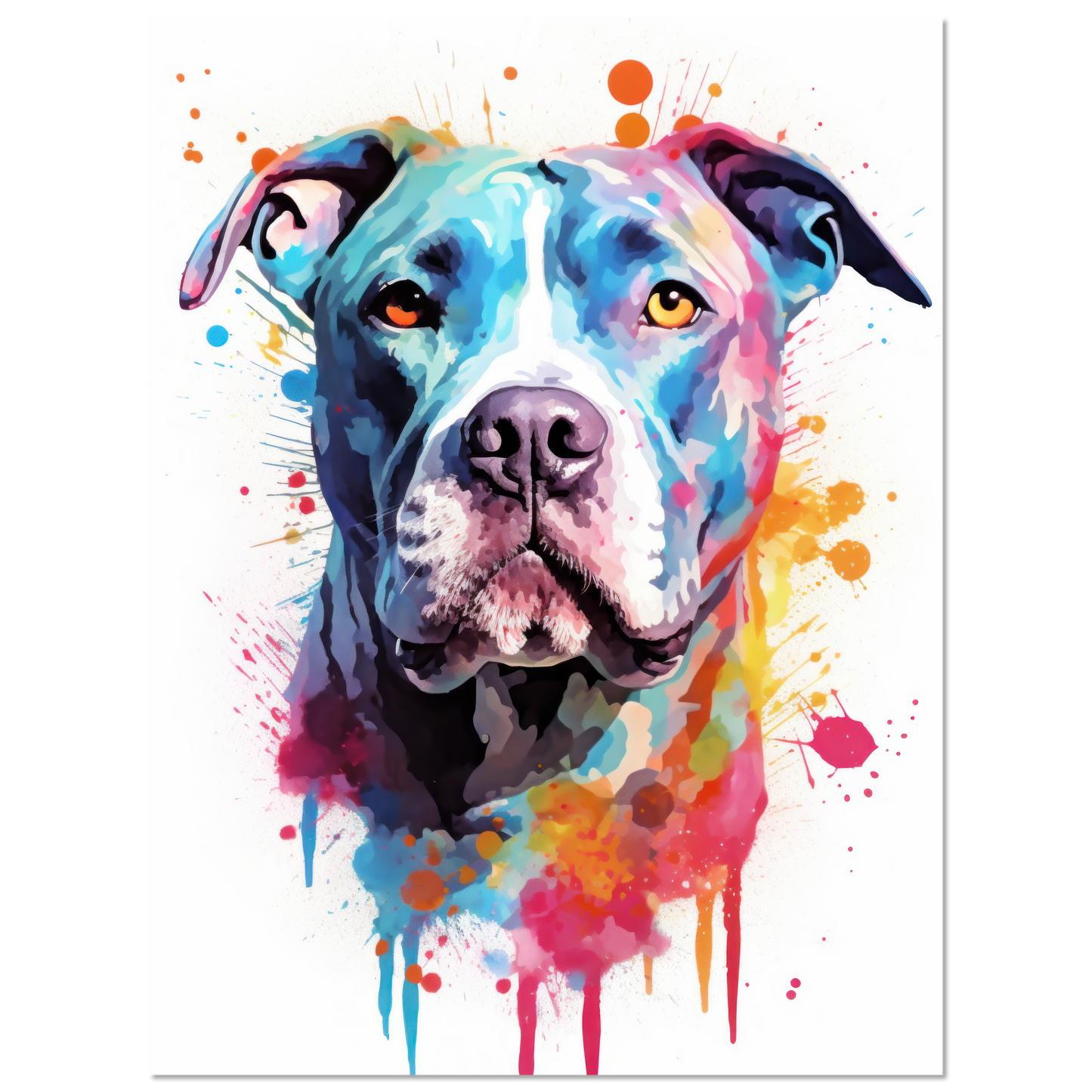 American Staffordshire Terrier Pop-Art (DOG161)