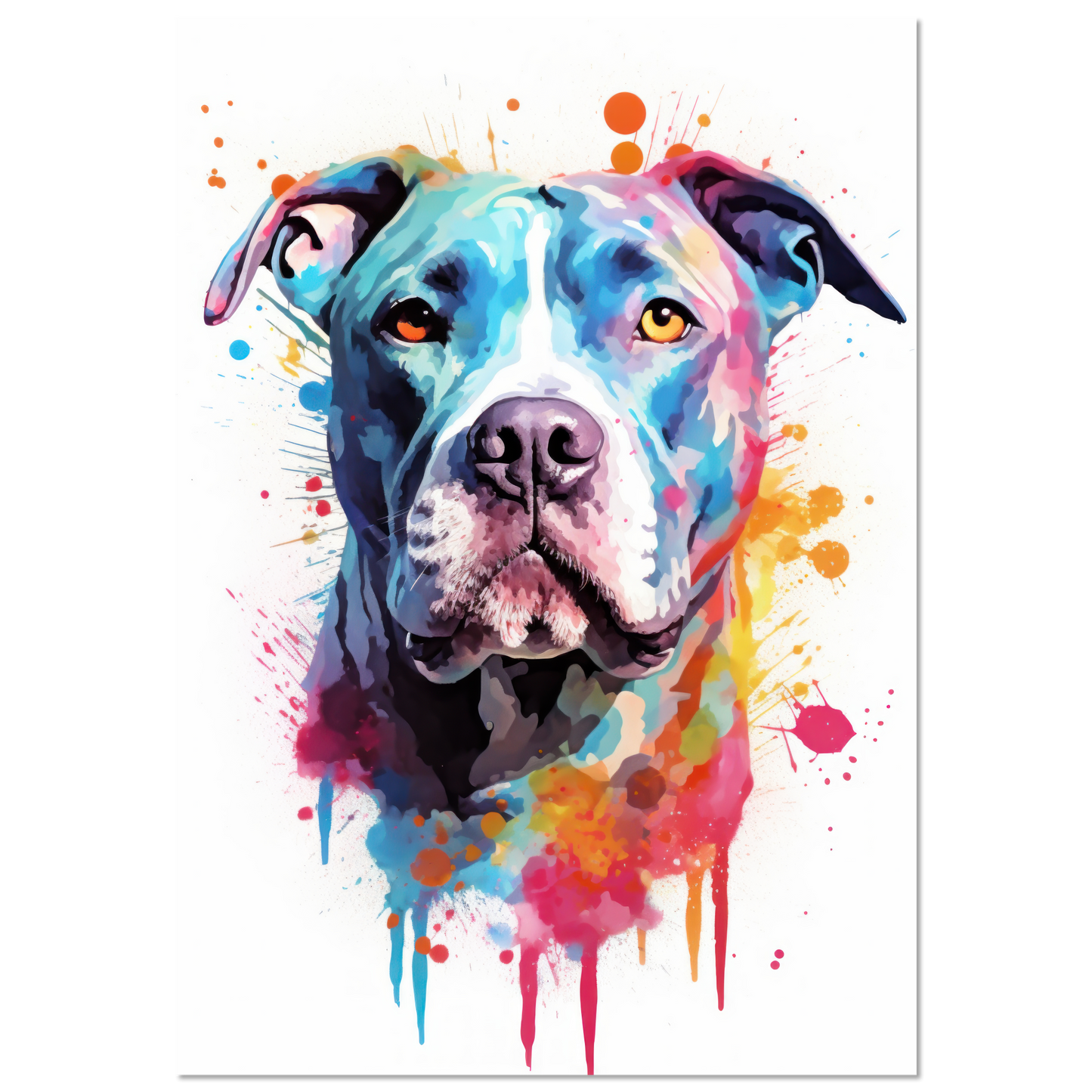 American Staffordshire Terrier Pop-Art (DOG161)