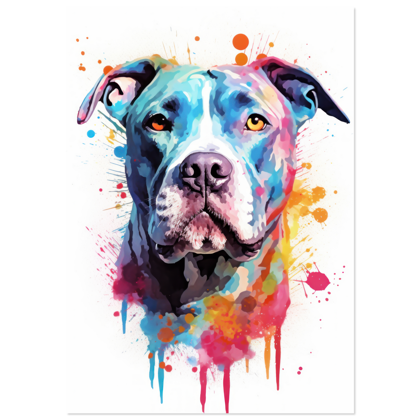 American Staffordshire Terrier Pop-Art (DOG161)
