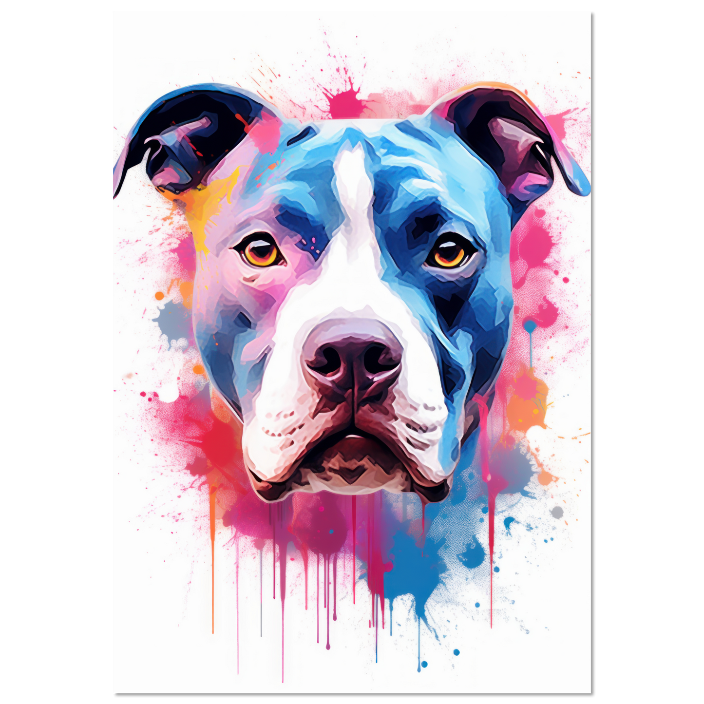 American Staffordshire Terrier Pop Art (DOG162)