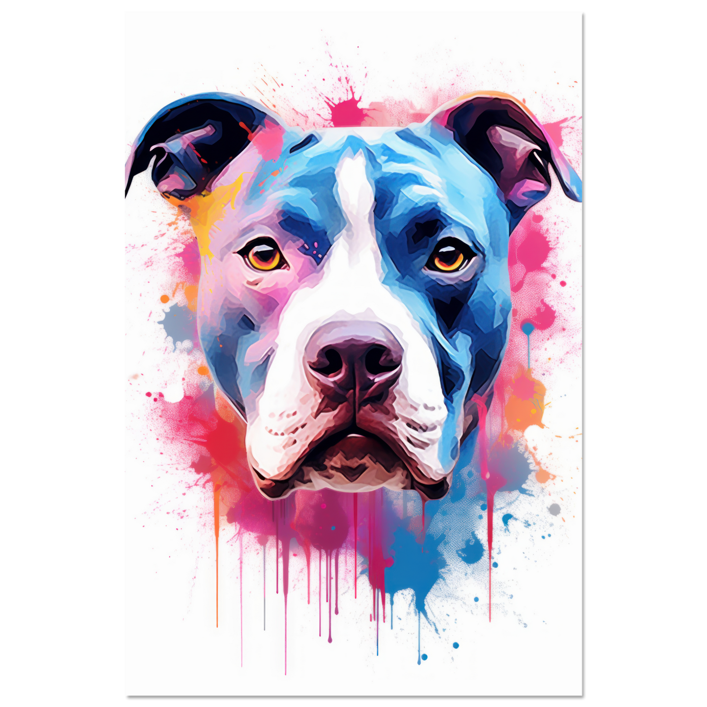 American Staffordshire Terrier Pop Art (DOG162)