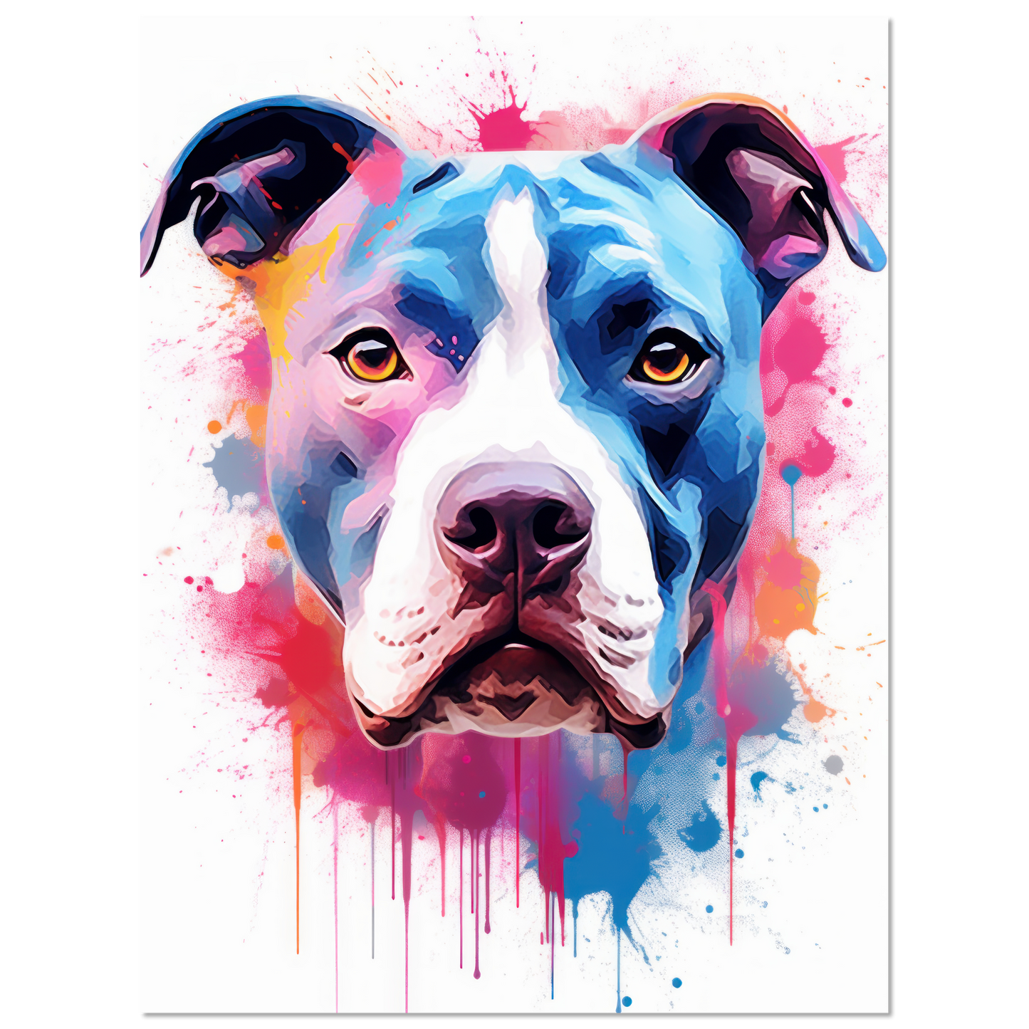 American Staffordshire Terrier Pop Art (DOG162)