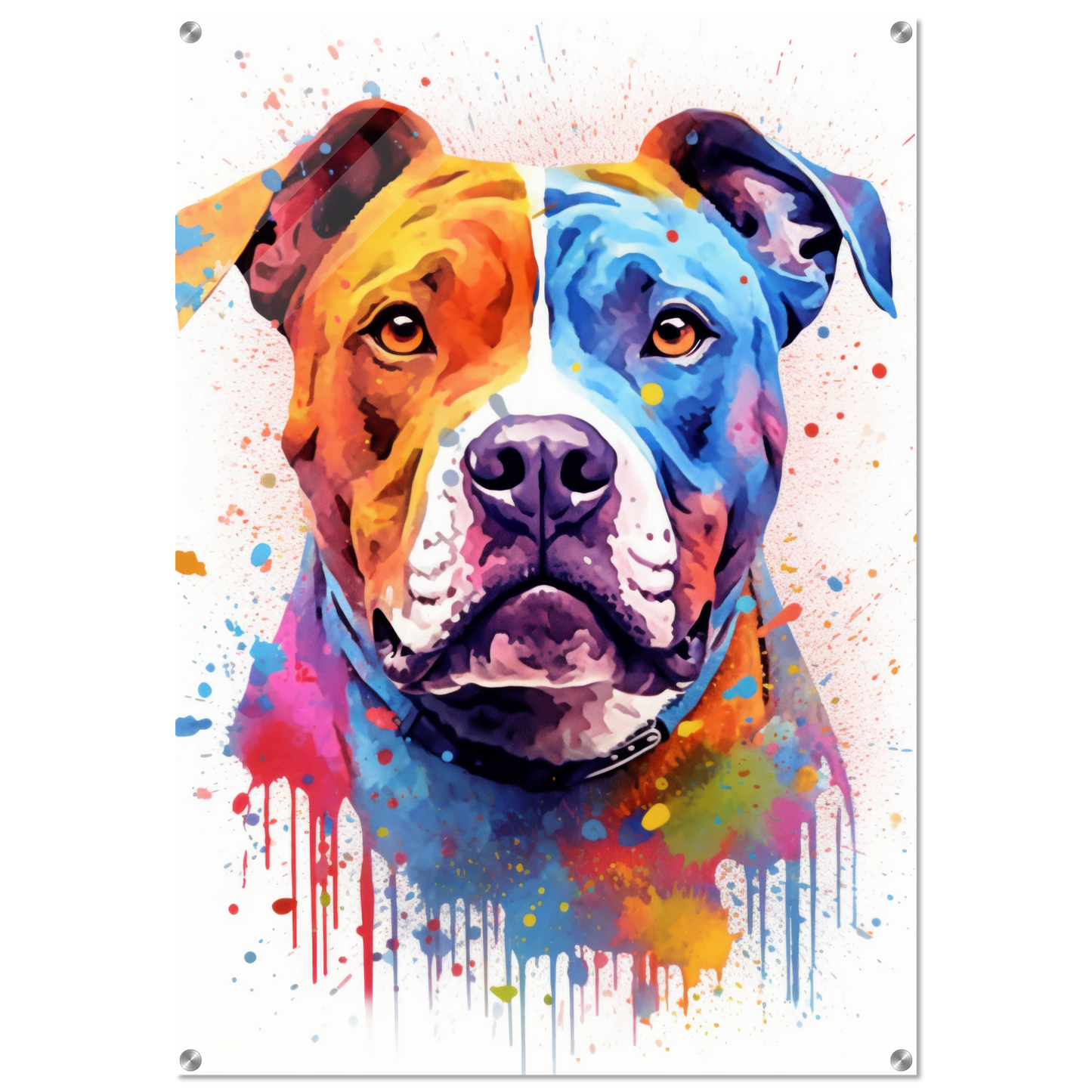American Staffordshire Terrier Pop-Art (DOG163)