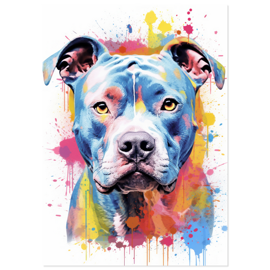 American Staffordshire Terrier Pop-Art (DOG164)