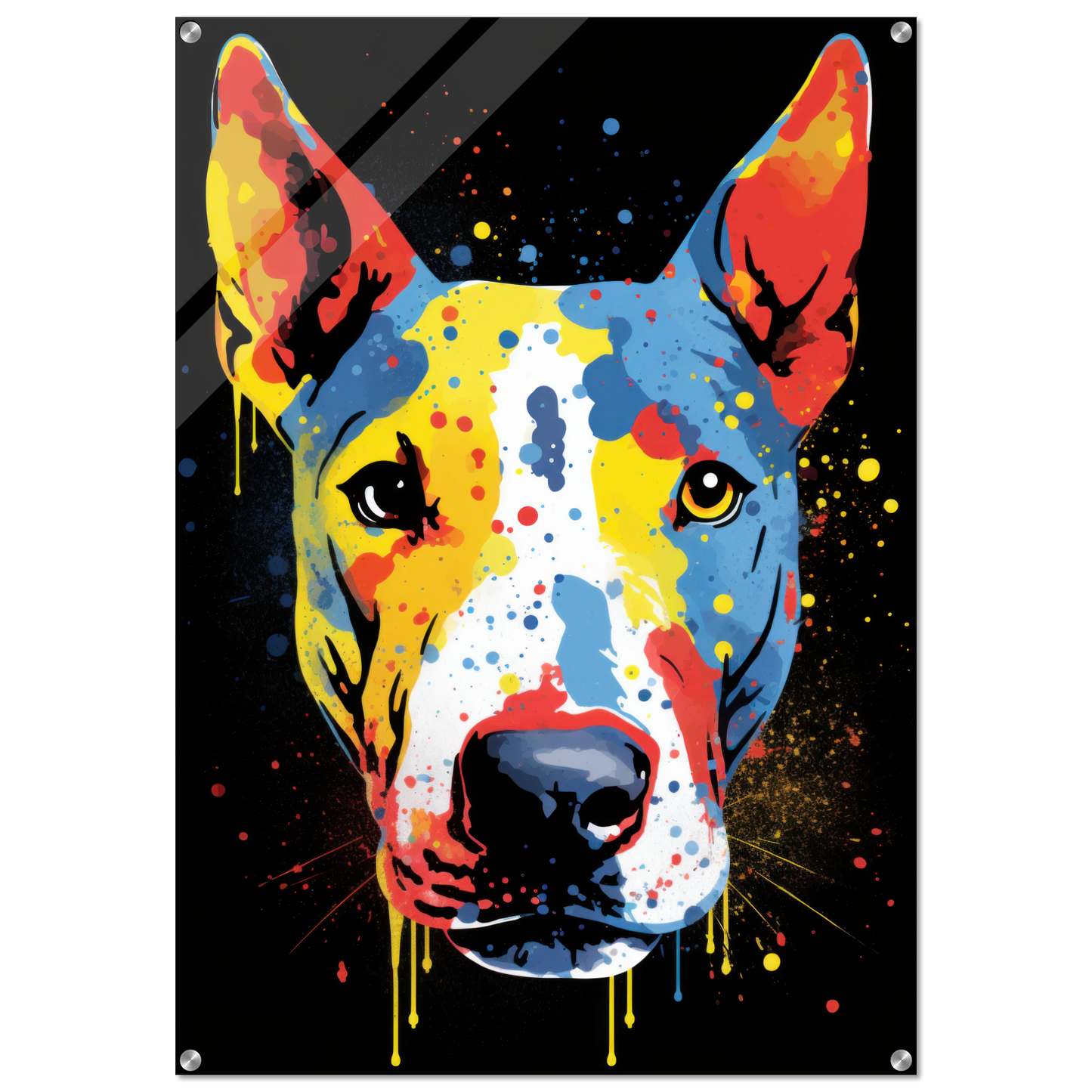 Bullterrier Pop-Art (DOG165)