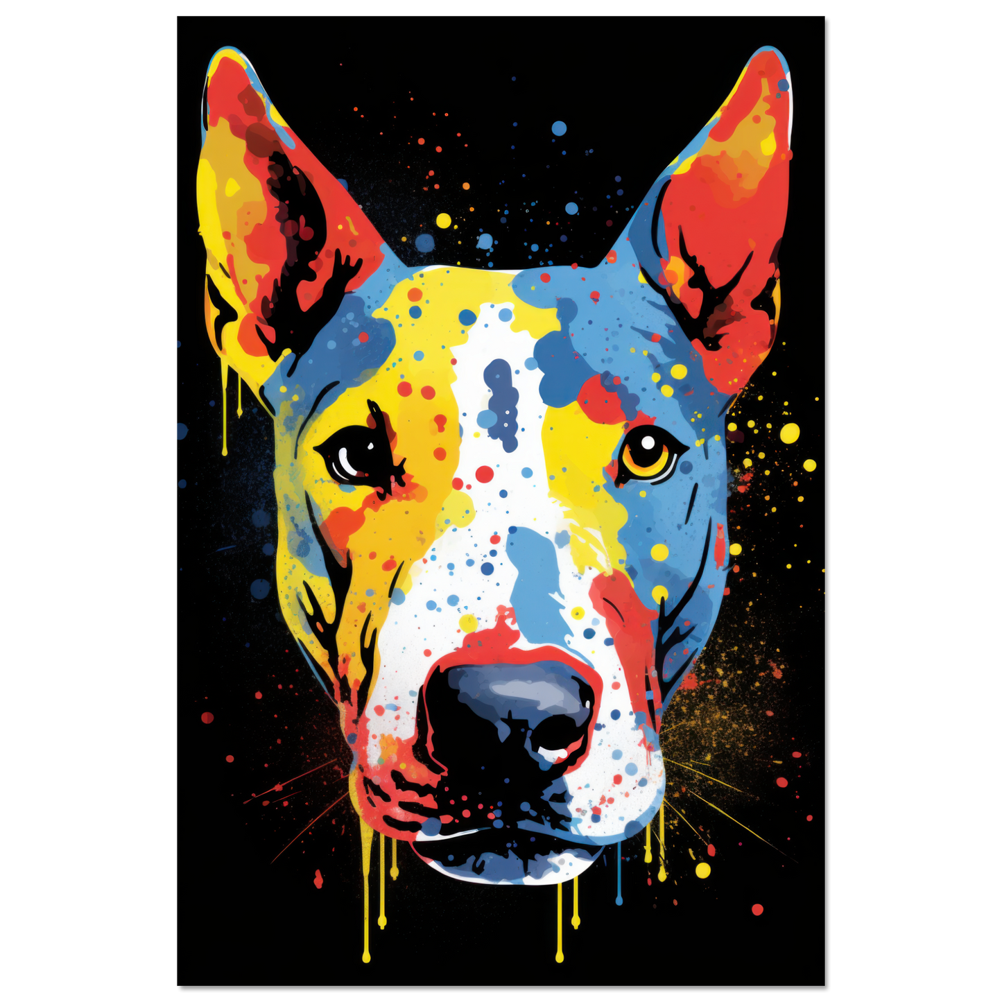 Bullterrier Pop-Art (DOG165)