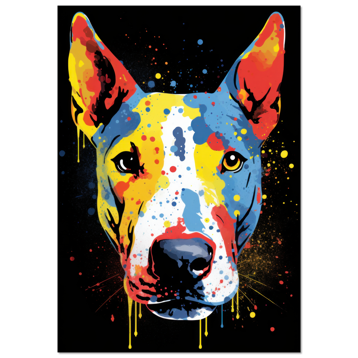 Bullterrier Pop-Art (DOG165)