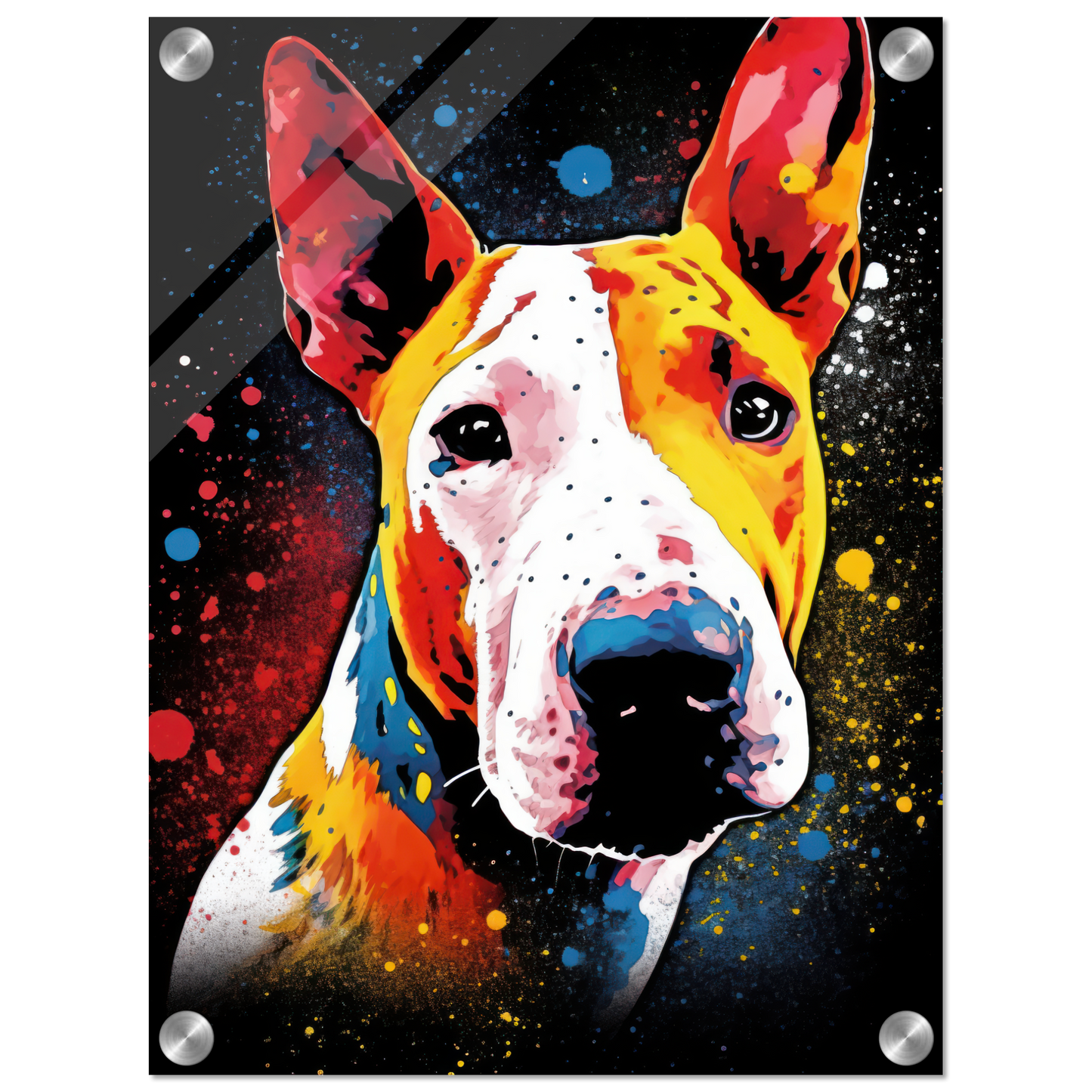 Bullterrier Pop-Art (DOG166)