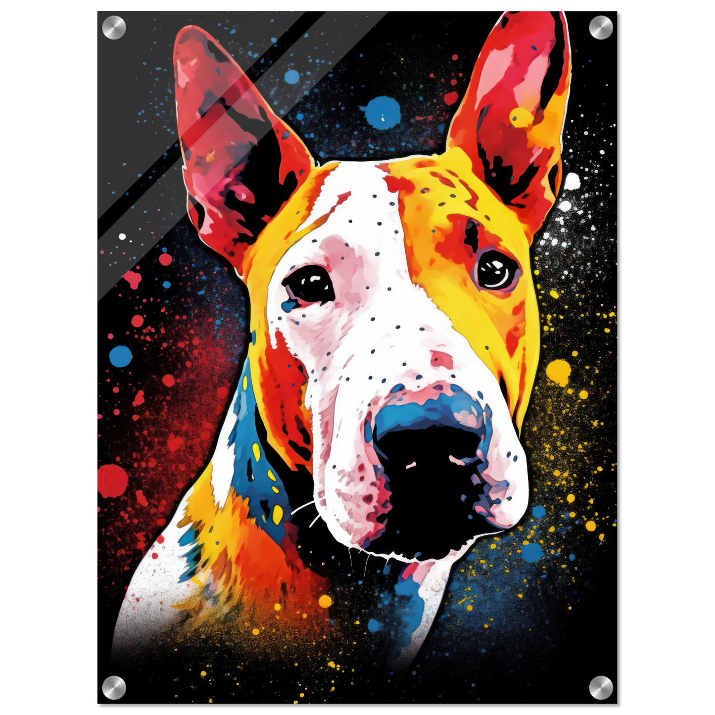 Bullterrier Pop-Art (DOG166)
