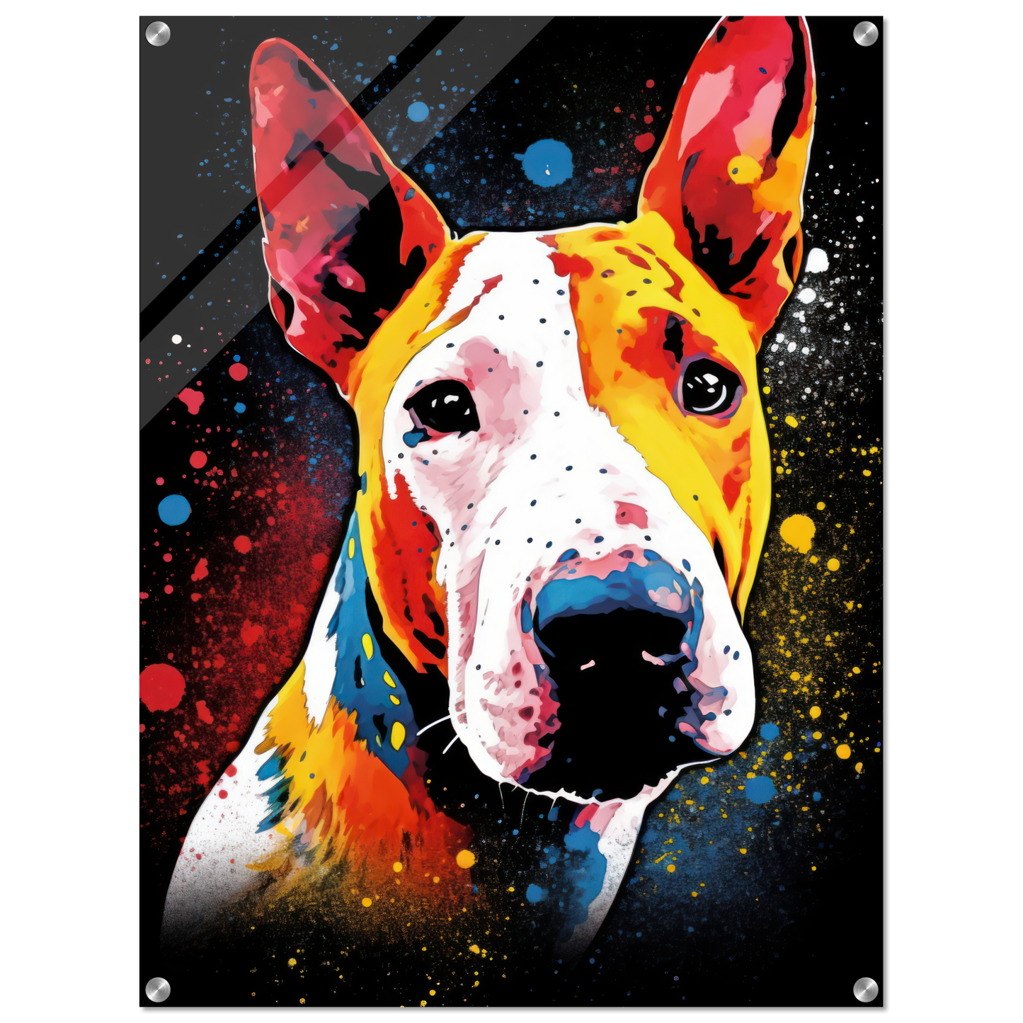 Bullterrier Pop-Art (DOG166)