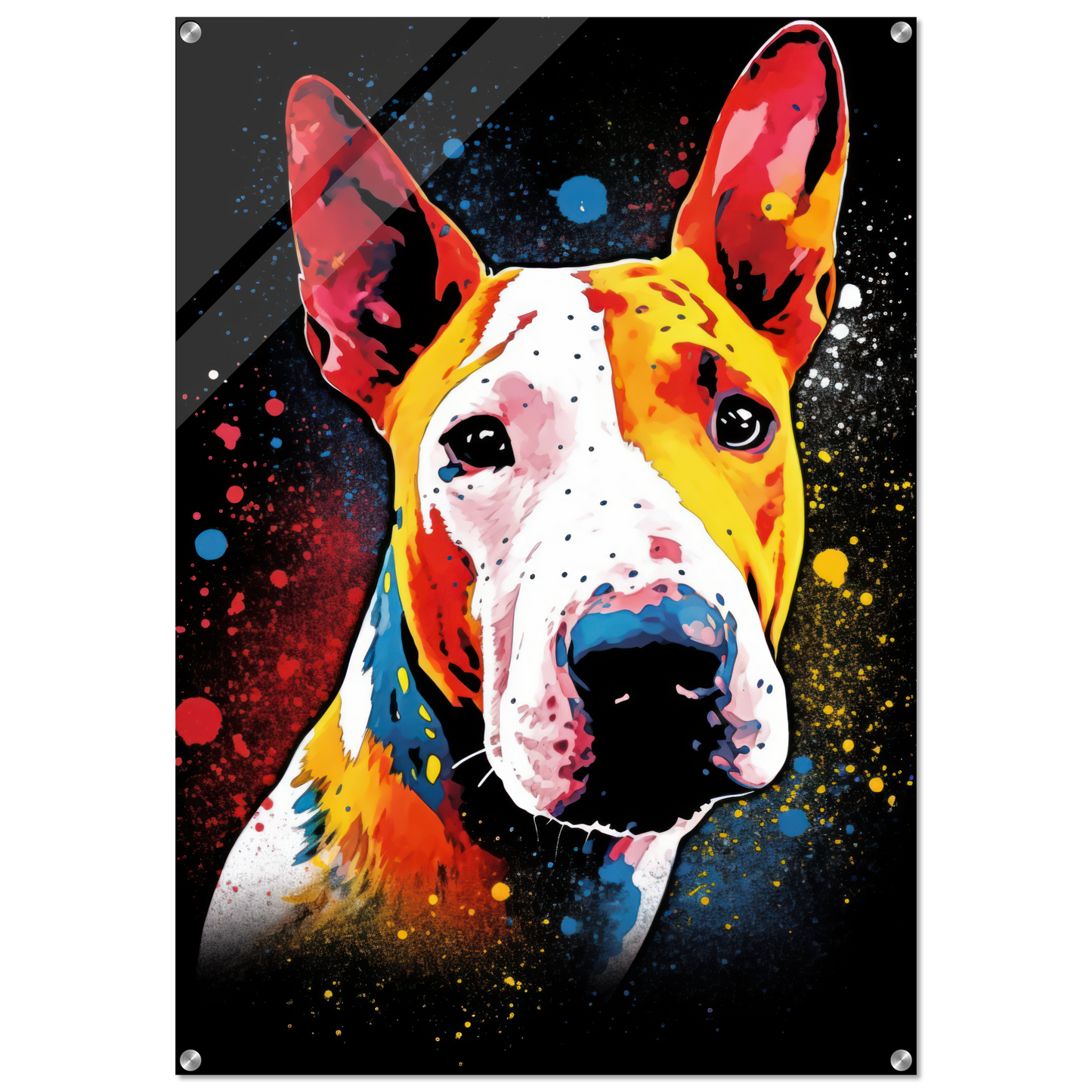Bullterrier Pop-Art (DOG166)