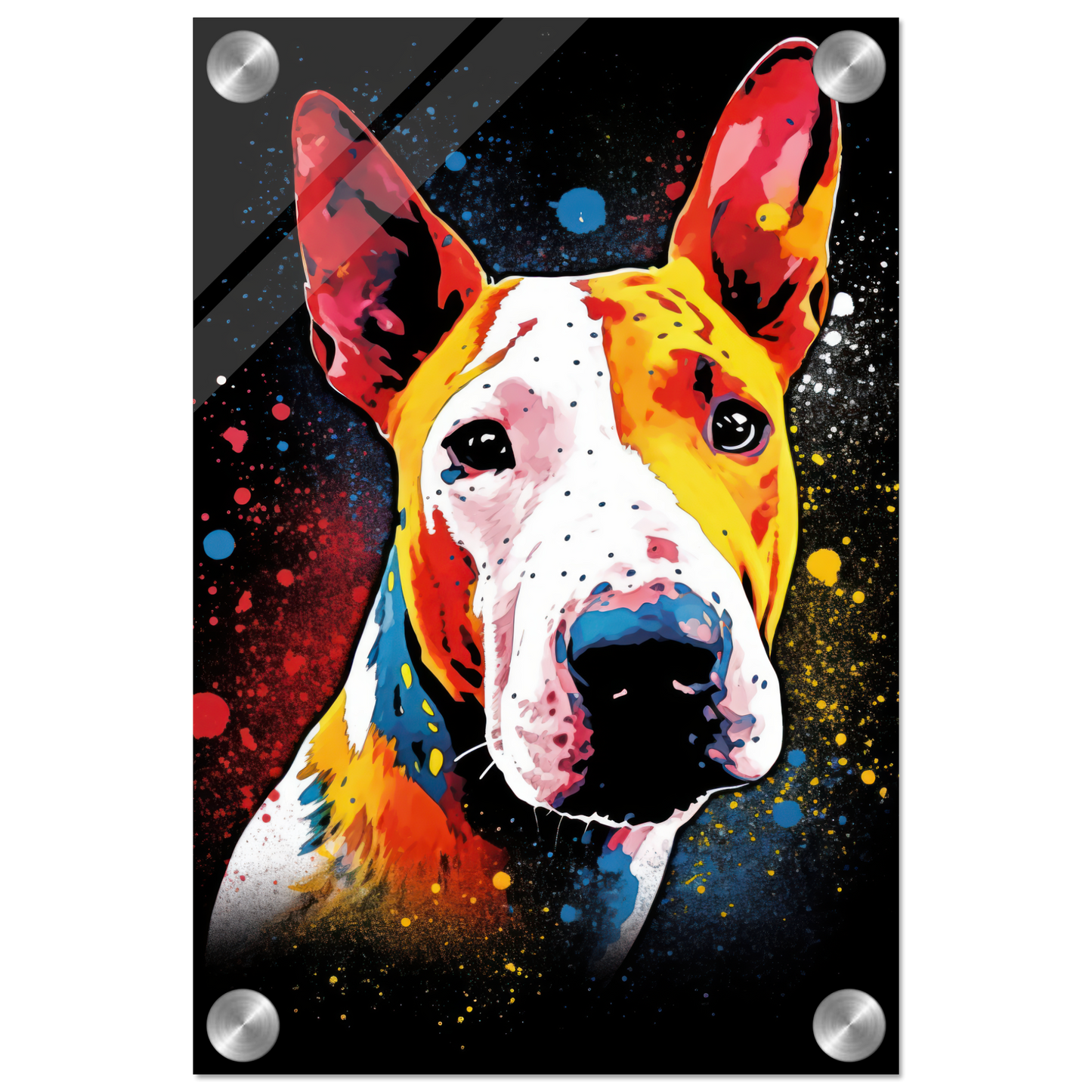 Bullterrier Pop-Art (DOG166)