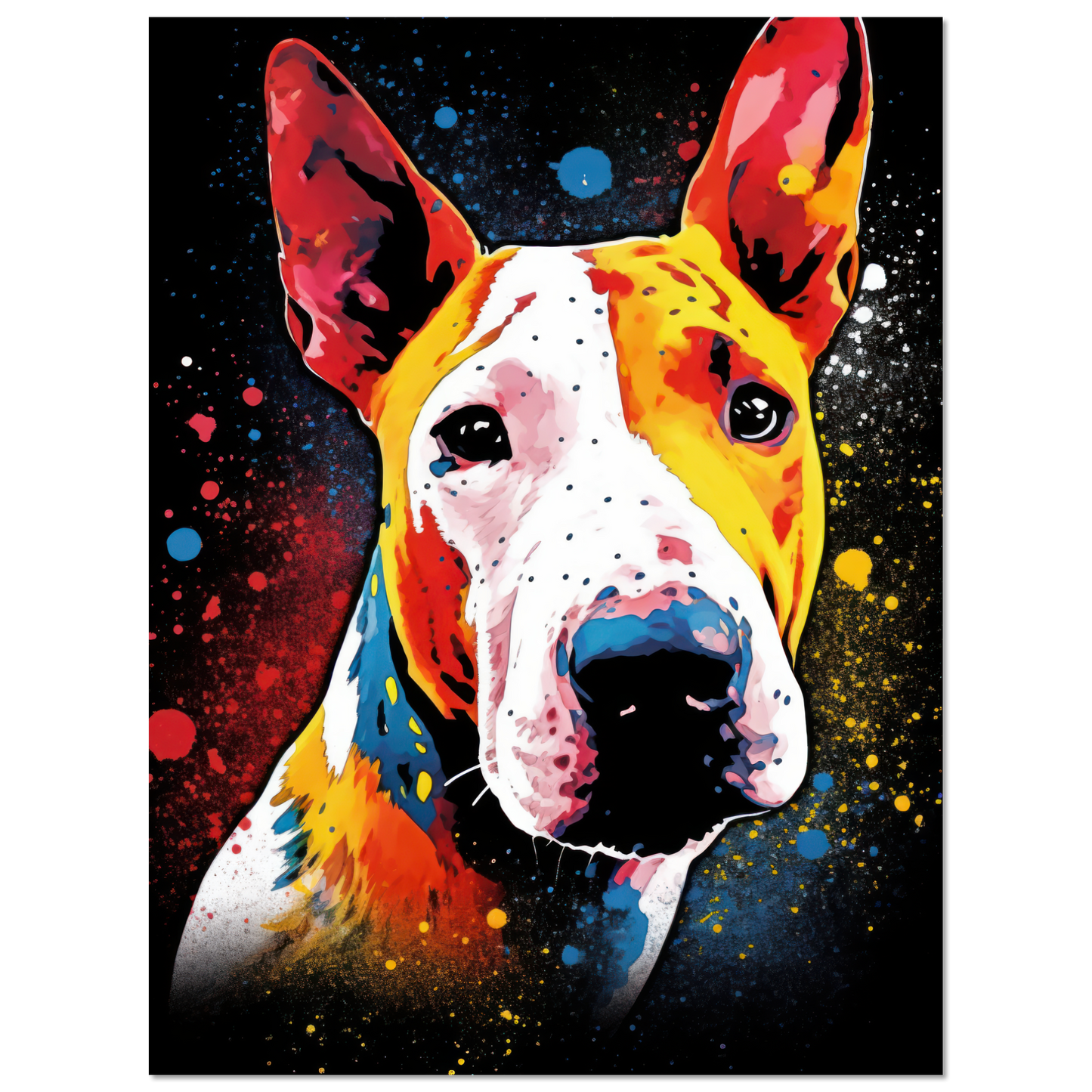 Bullterrier Pop-Art (DOG166)