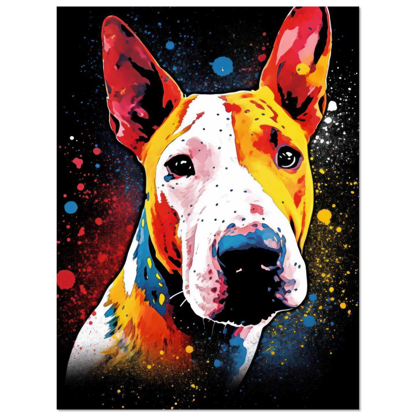 Bullterrier Pop-Art (DOG166)